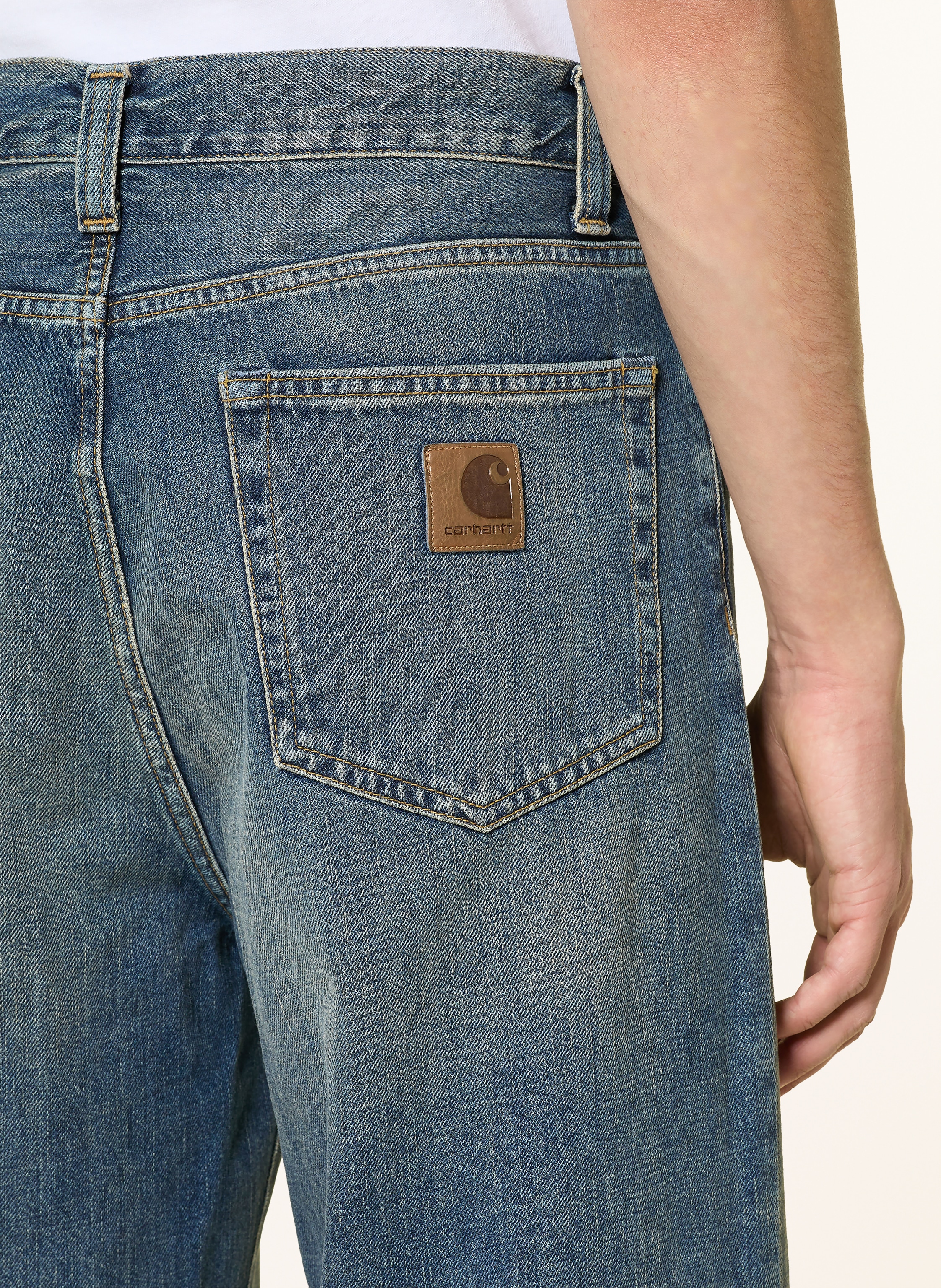 Thumbnail - Carhartt Wip Jeans Aaron Straight Fit blau