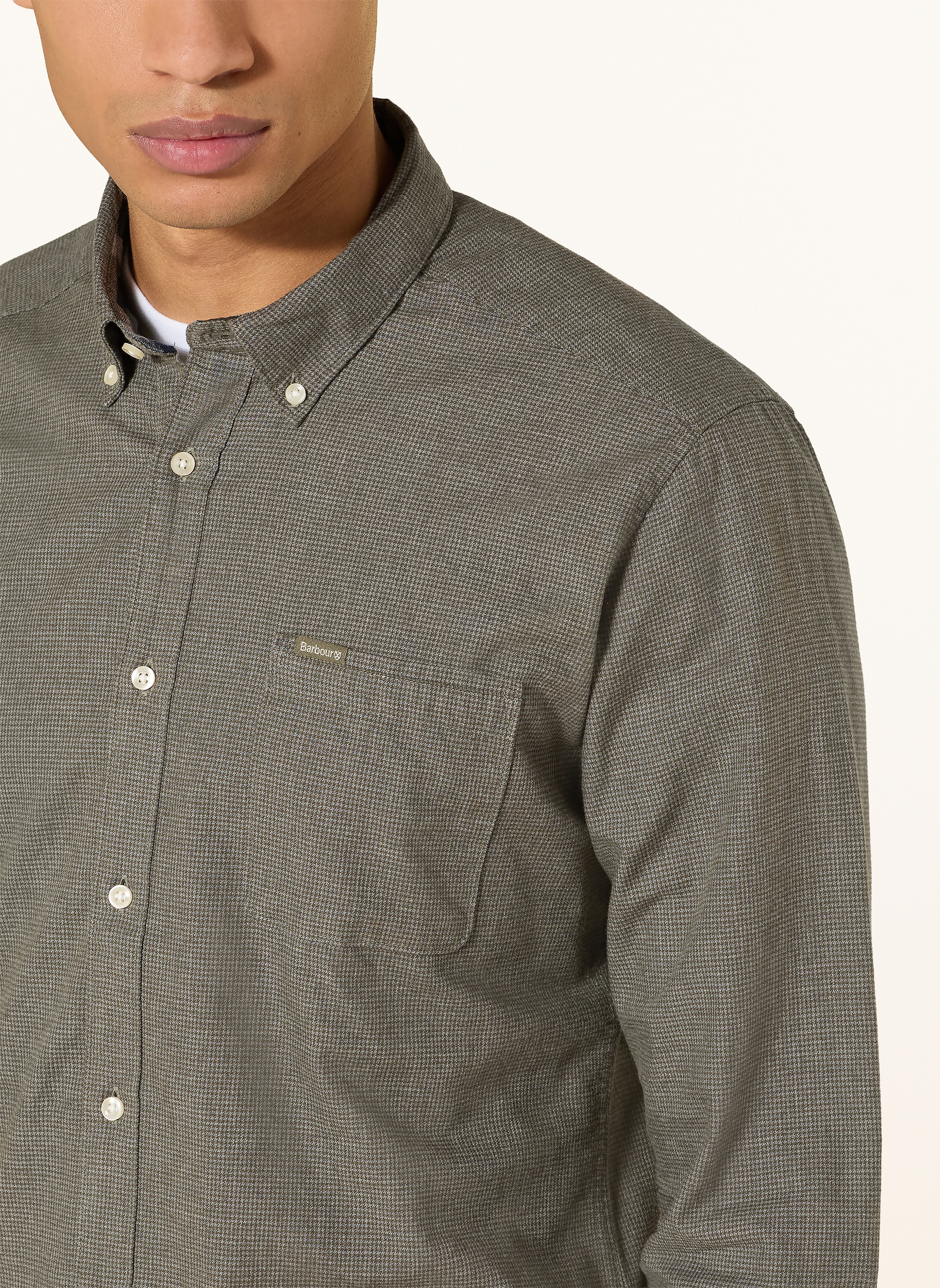 Thumbnail - Barbour Hemd Huntly Tailored Fit gruen