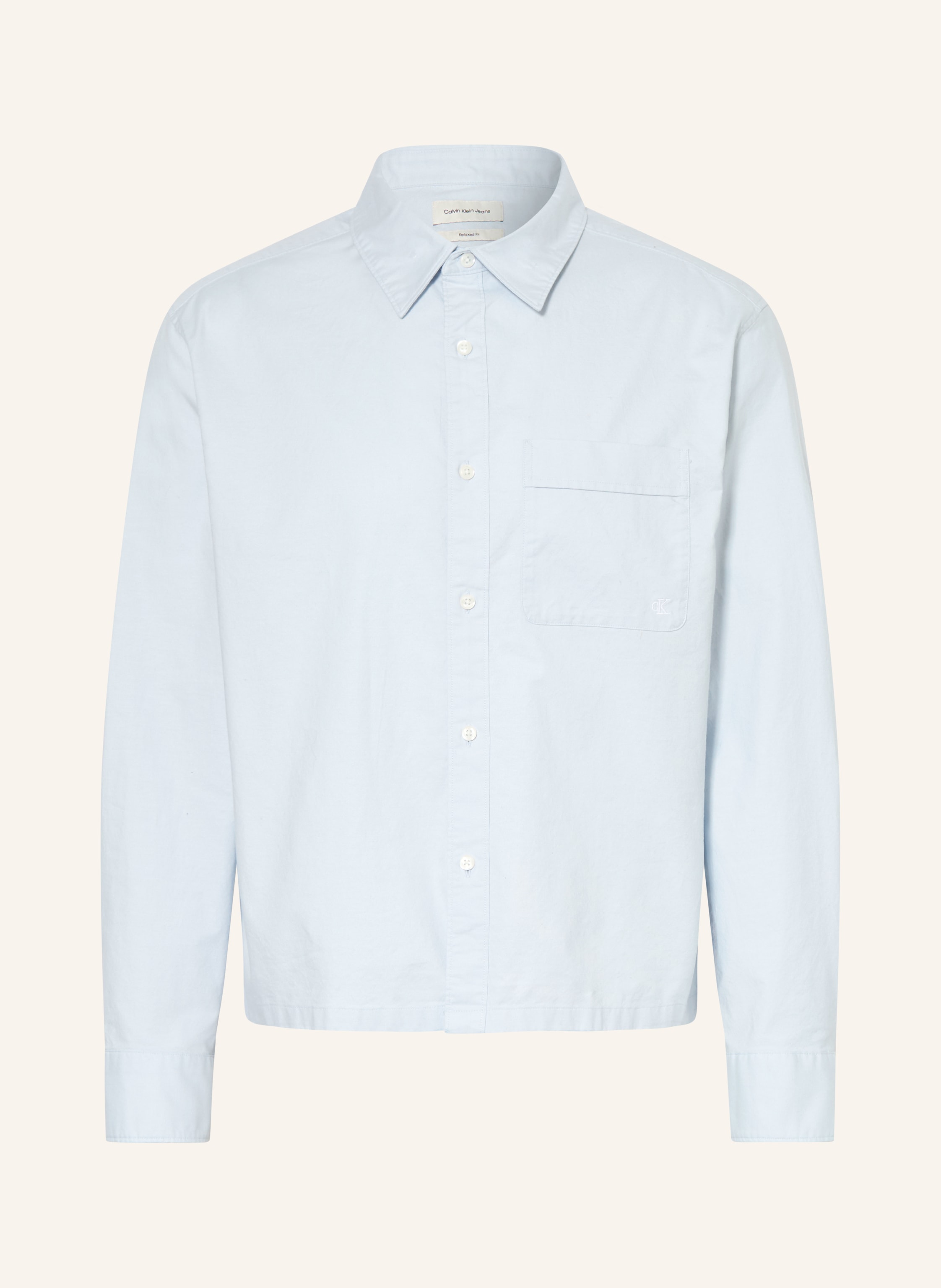 Calvin Klein Jeans Oxfordhemd Comfort Fit blau