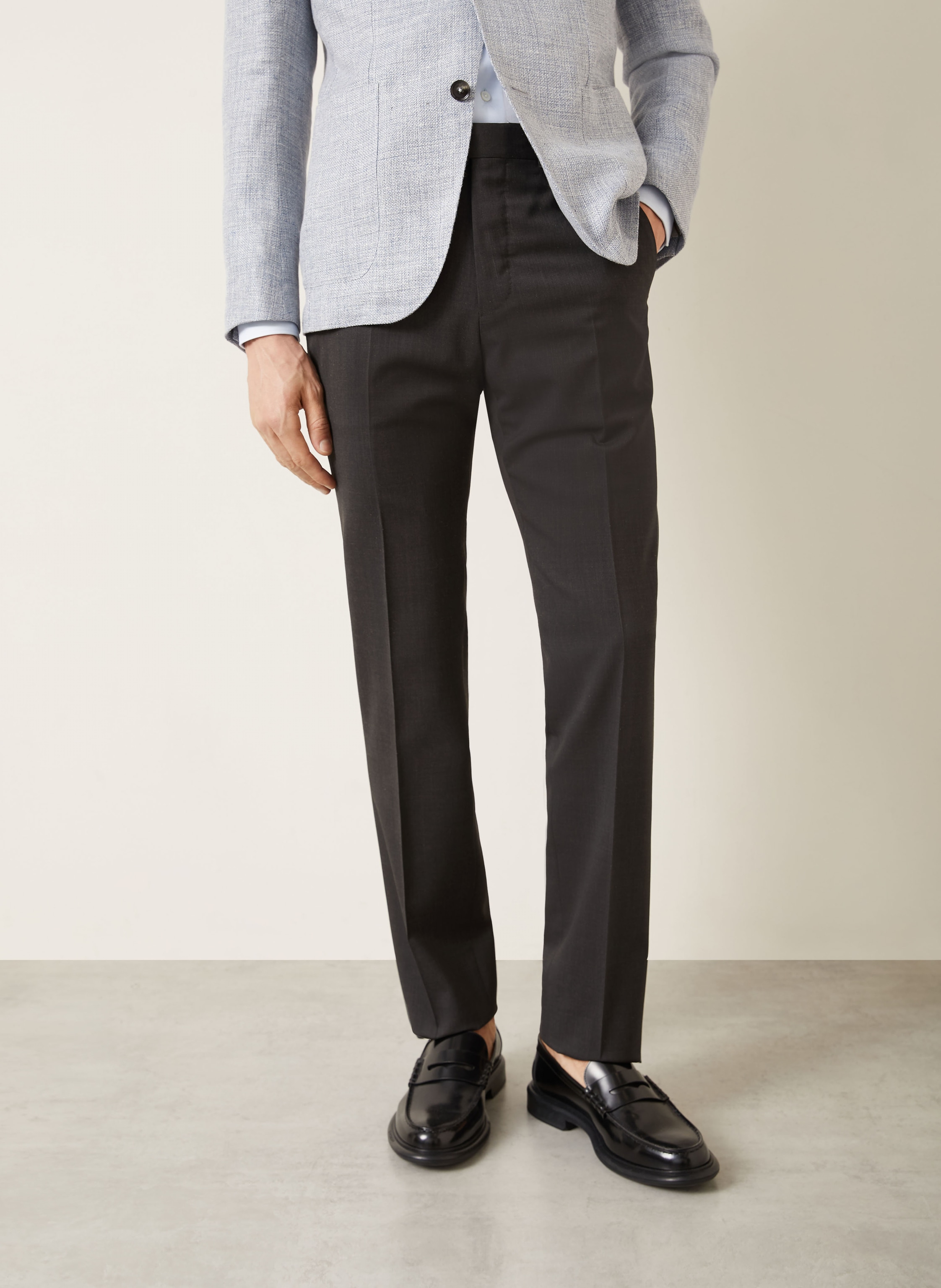 Thumbnail - Zegna Hose Slim Fit grau