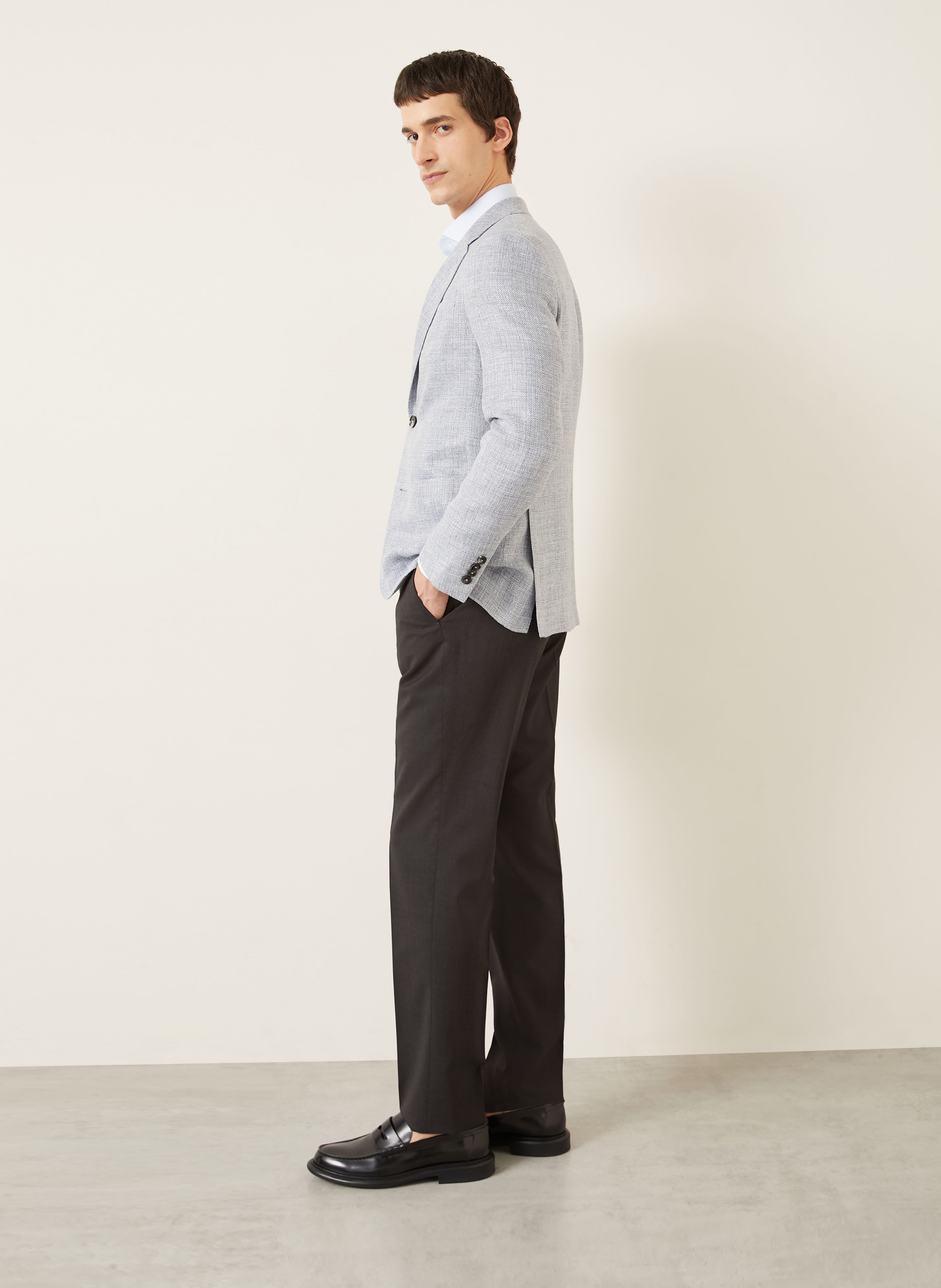 Thumbnail - Zegna Hose Slim Fit grau