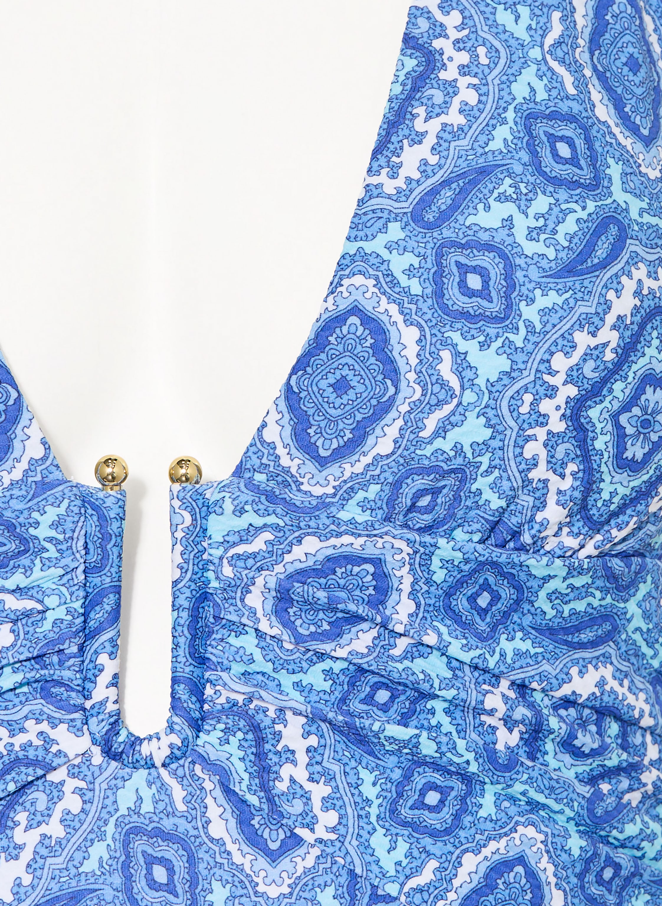 Thumbnail - Heidi Klein Neckholder-Badeanzug Mykonos blau