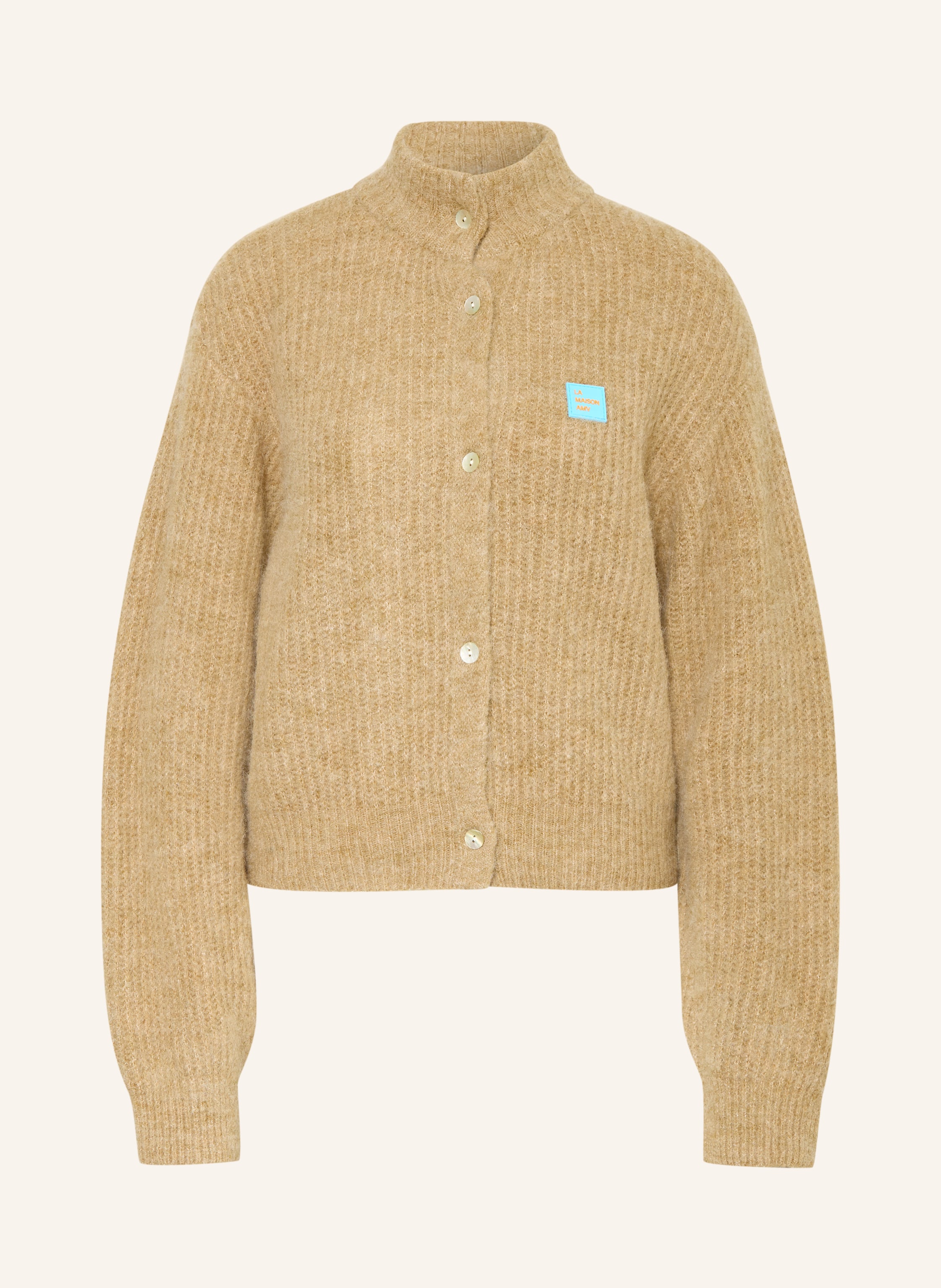 American Vintage Strickjacke East Mit Alpaka braun