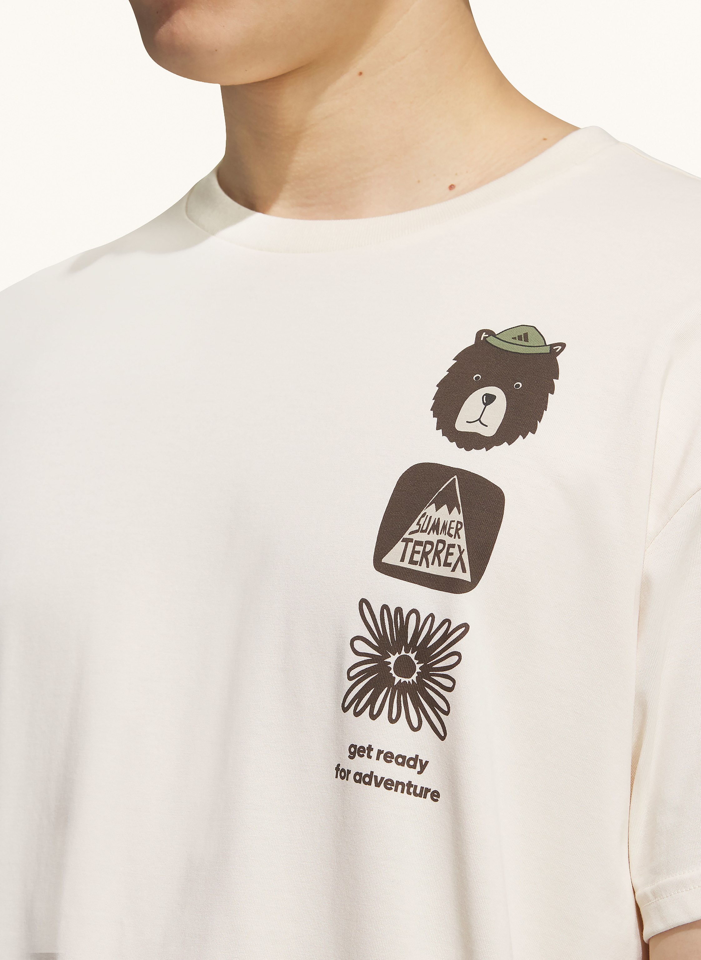 Thumbnail - Adidas Terrex T-Shirt Multi Grafik beige