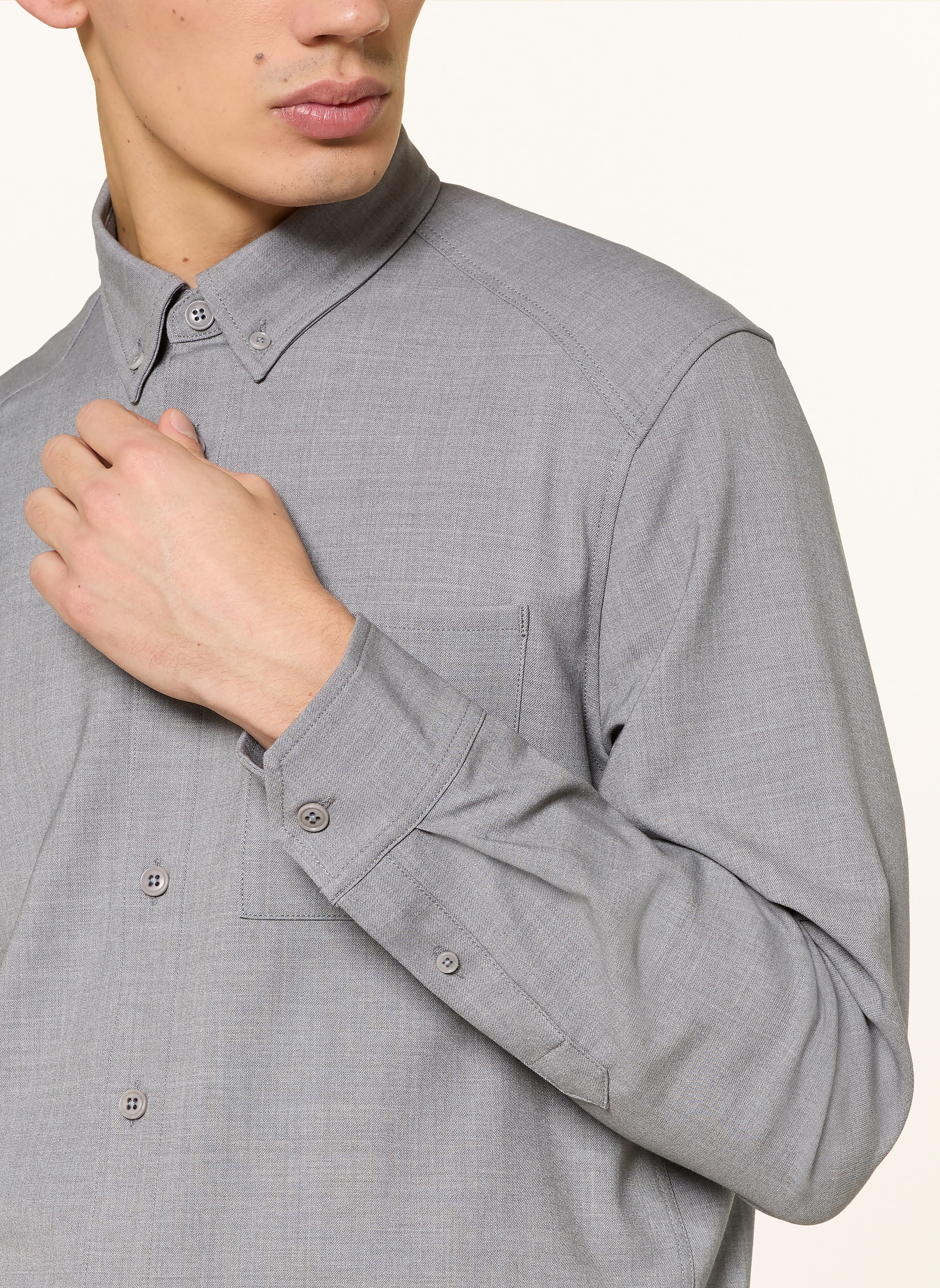 Thumbnail - Drykorn Hemd Liet Regular Fit grau