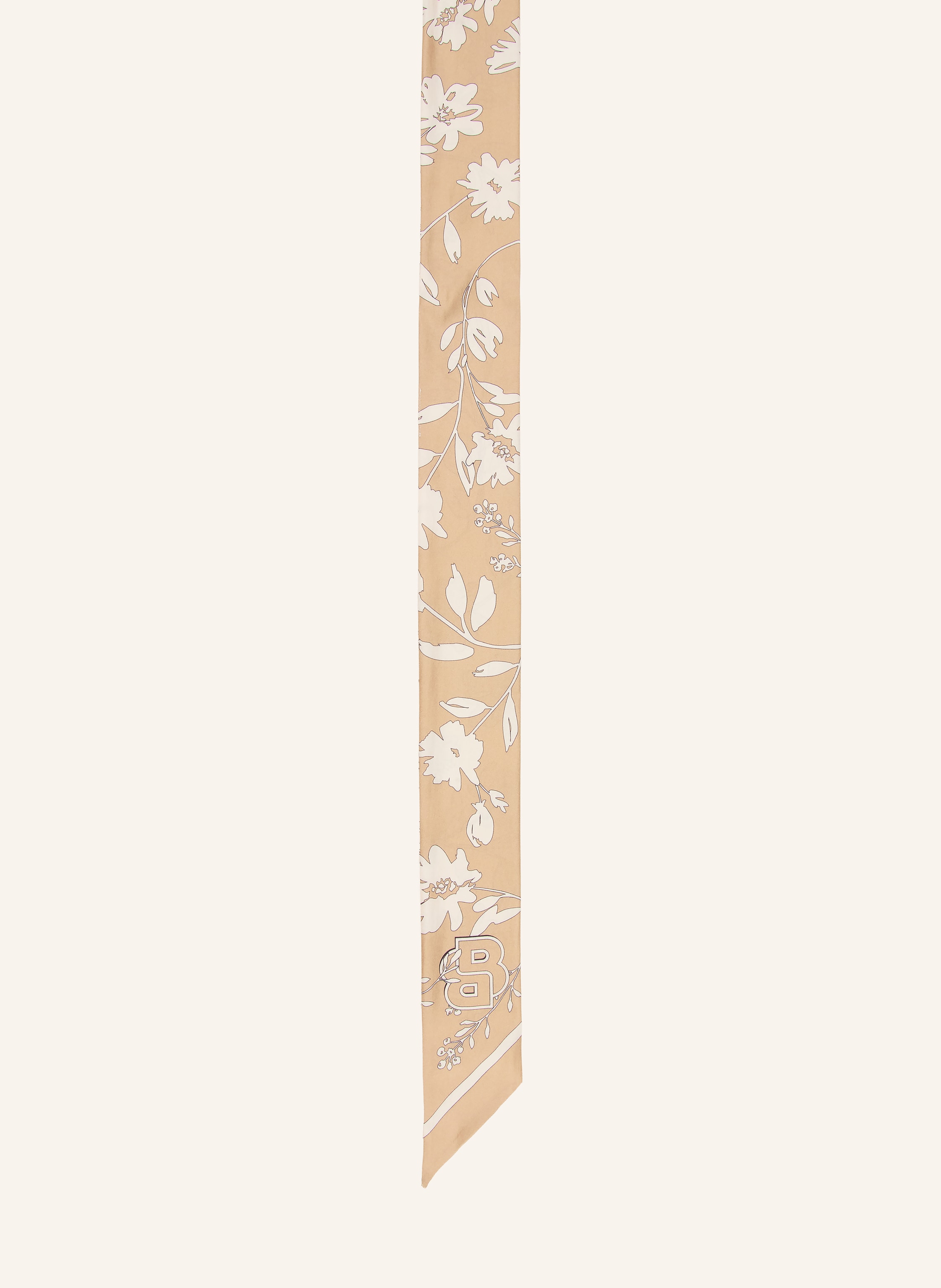 Boss Boss Seidenschal Vincency weiss in BEIGE / HELLBRAUN / SCHWARZ