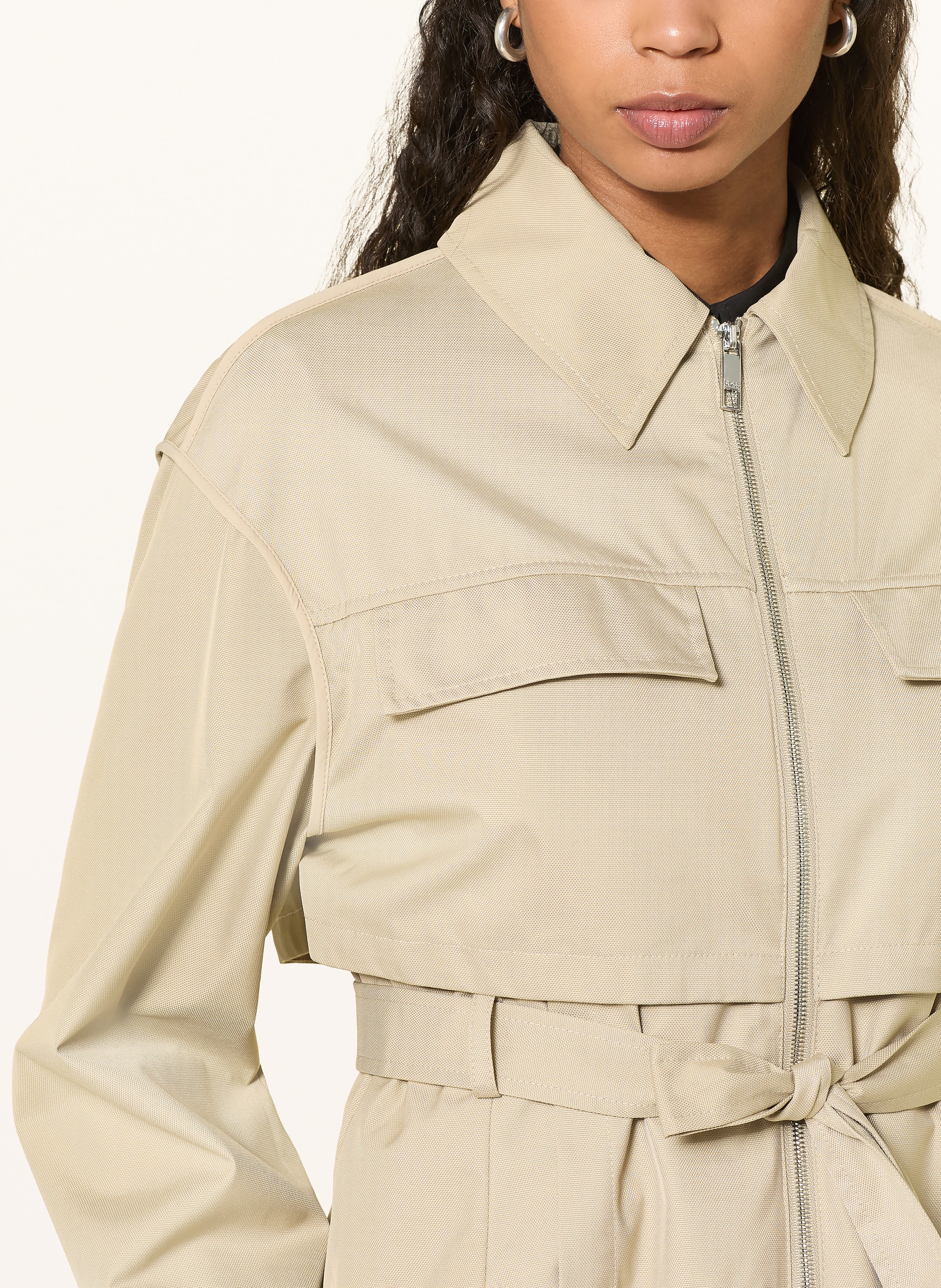 Thumbnail - Boss Trench-Jacke Pagliero beige