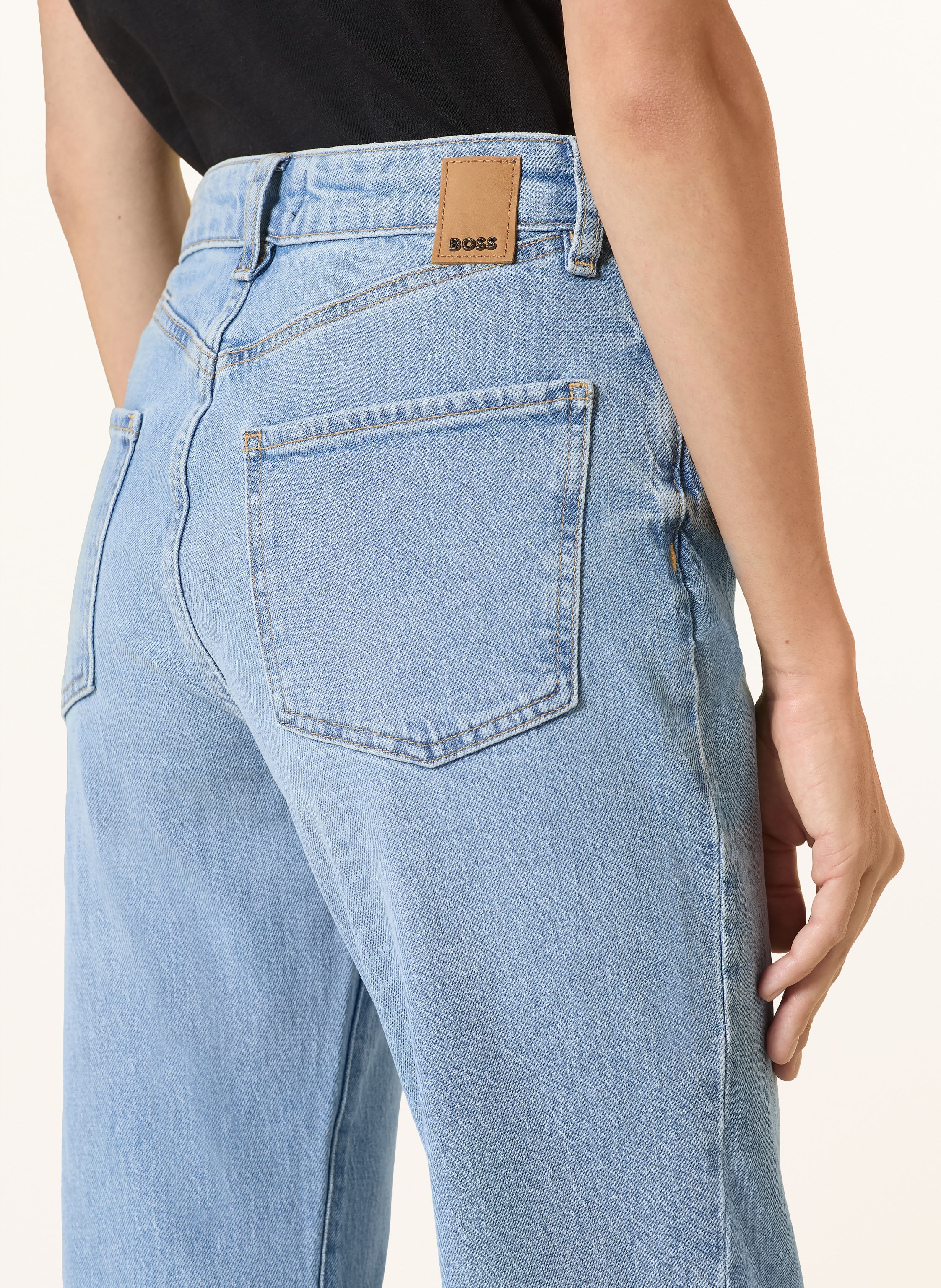 Thumbnail - Boss Straight Jeans Parkway Slim Fit blau