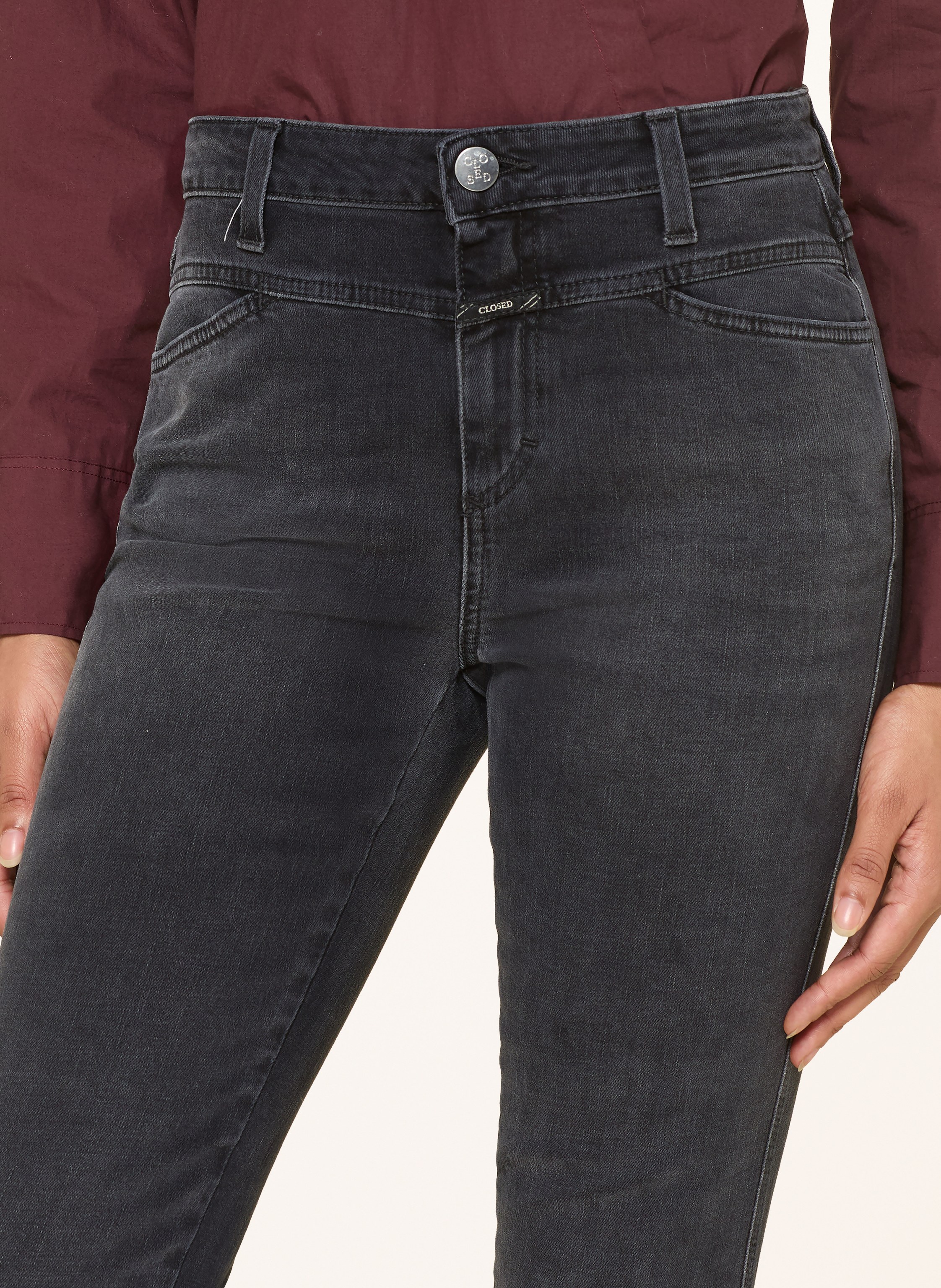 Thumbnail - Closed Skinny Jeans Skinny Pusher grau