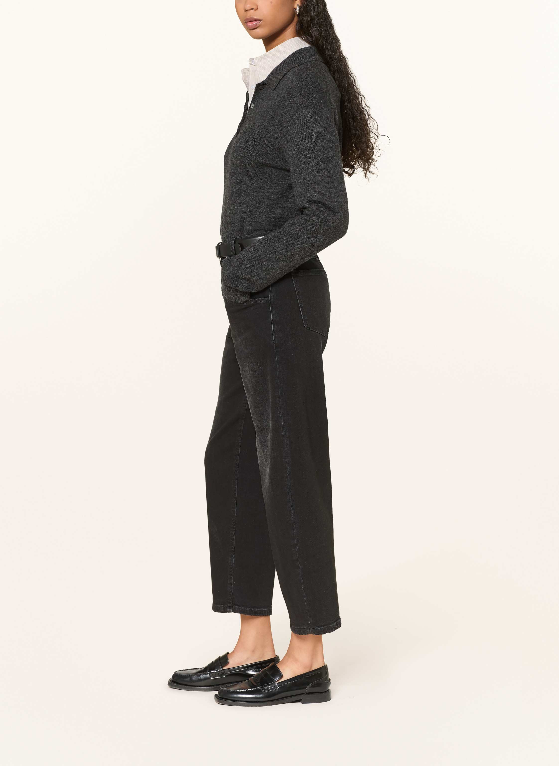 Thumbnail - Closed Cropped Jeans Stover-X grau