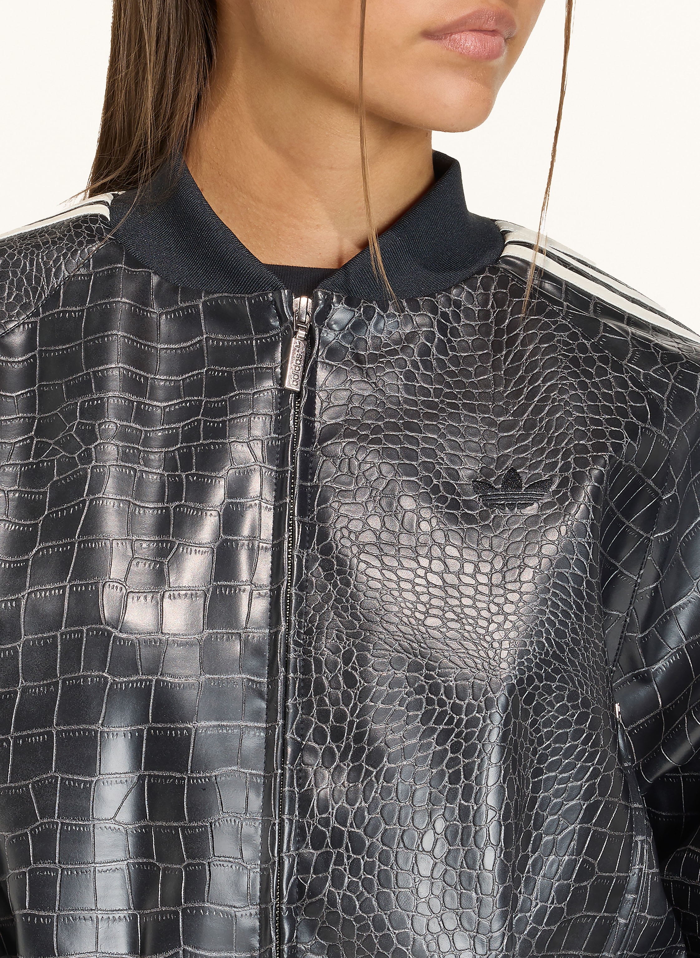 Thumbnail - Adidas Originals Blouson Sst Pleather In Lederoptik schwarz