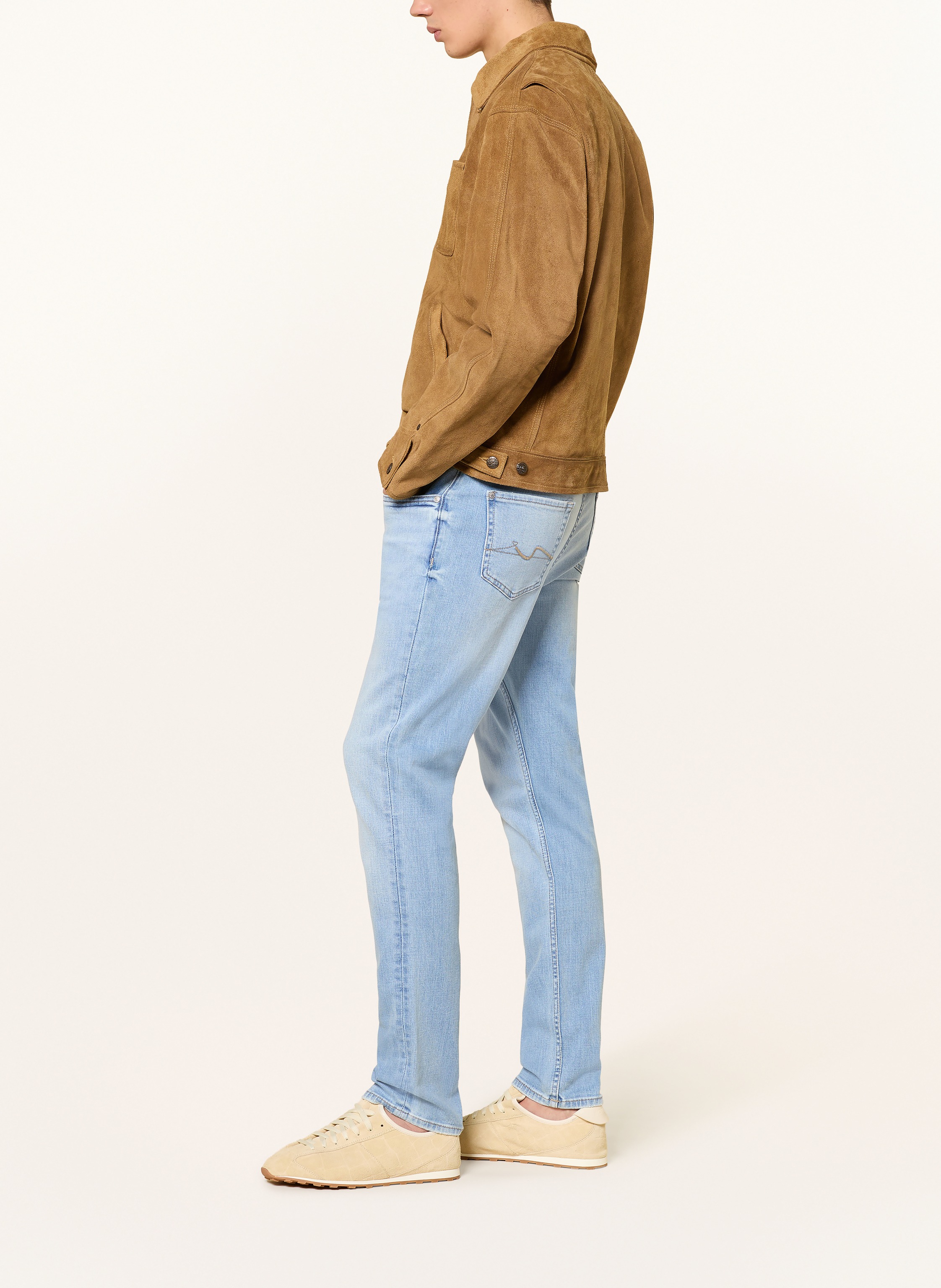 Thumbnail - 7 For All Mankind Jeans Slimmy Tapered Skinny Fit blau