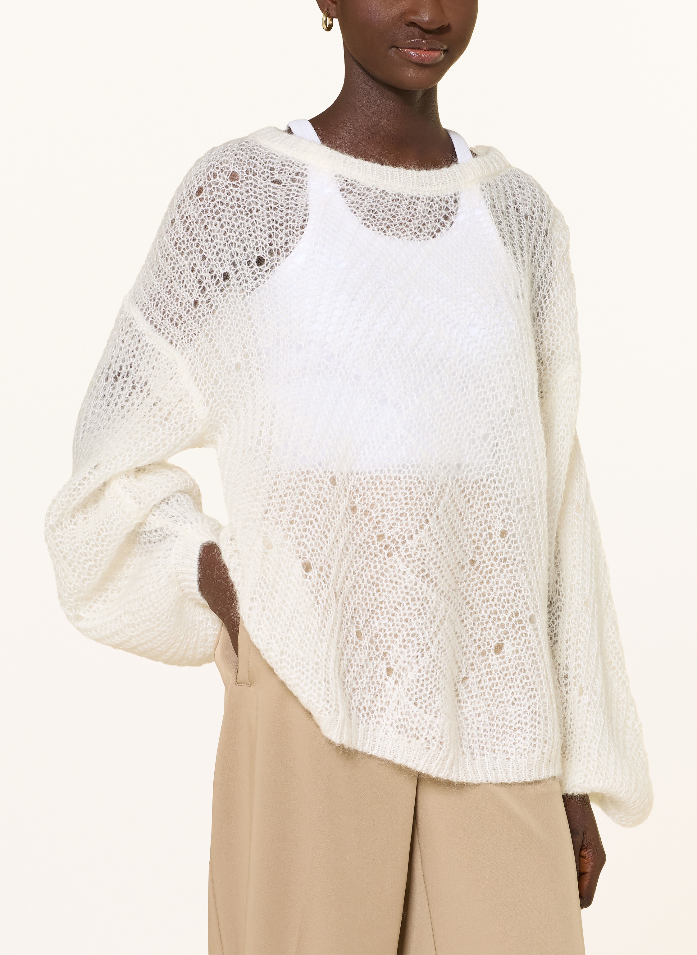 Thumbnail - Boss Pullover Ferignon weiss