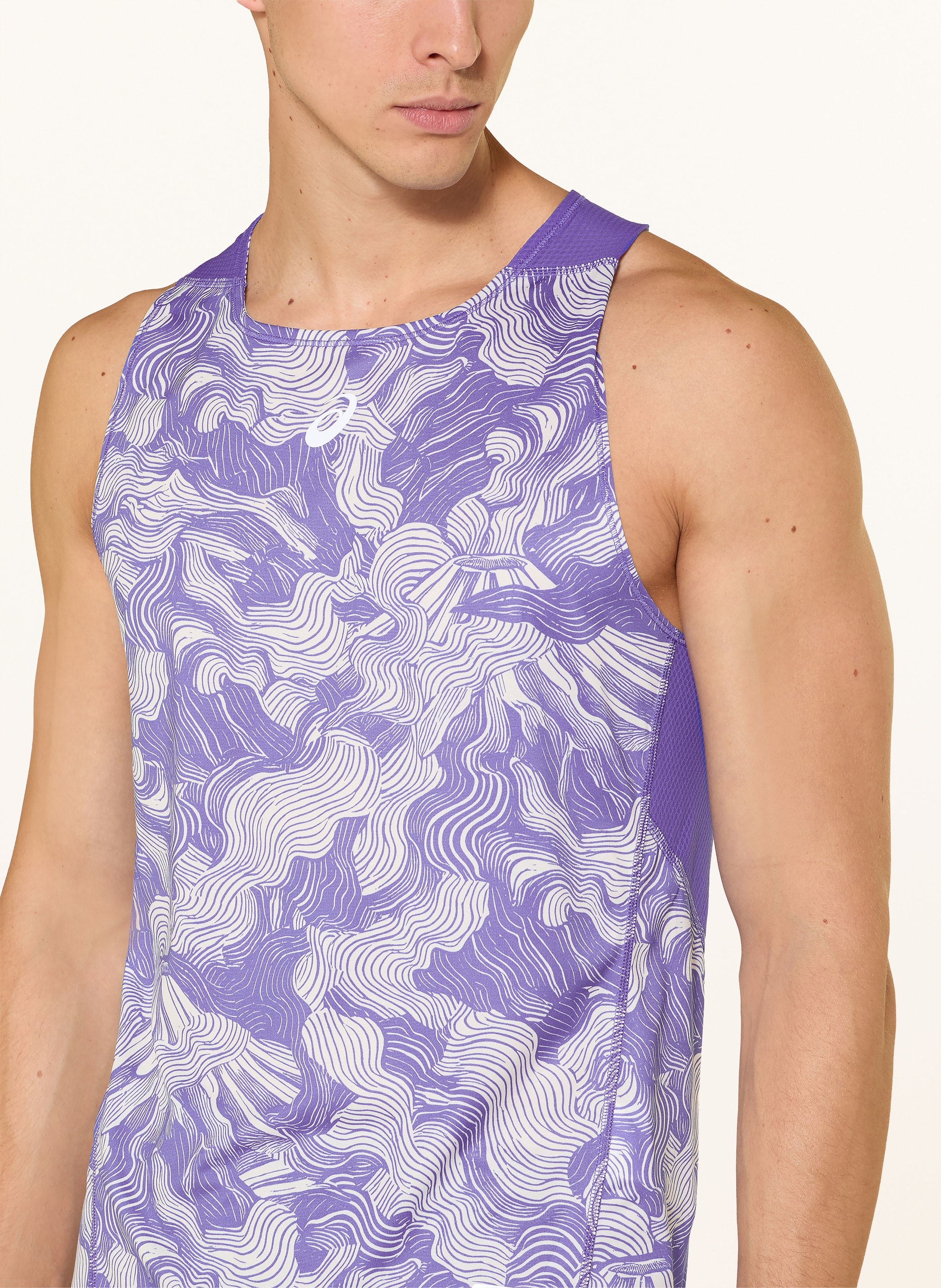 Thumbnail - Asics Lauftop Fujitrail blau