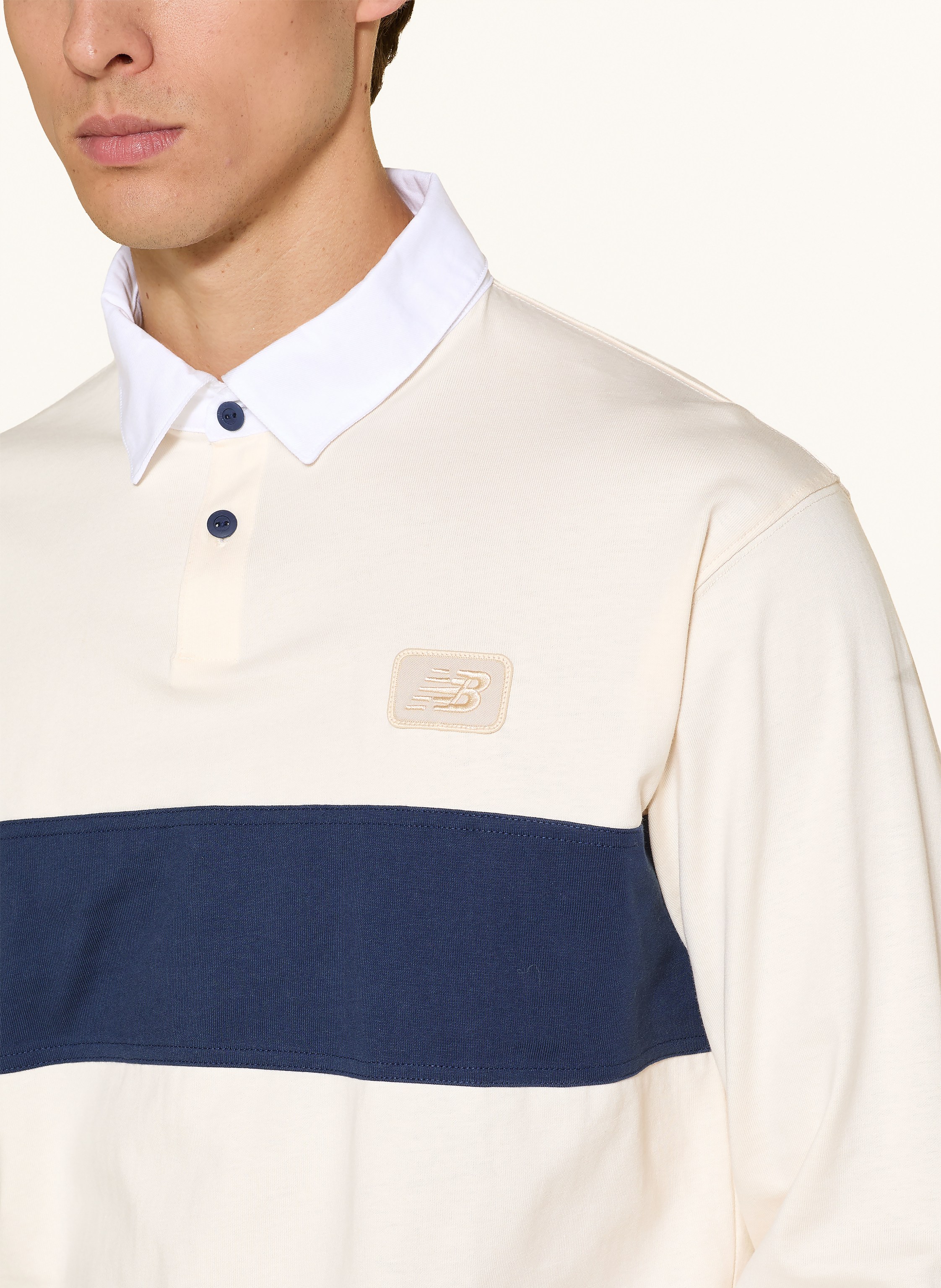 Thumbnail - New Balance Rugbyshirt Relaxed Fit beige