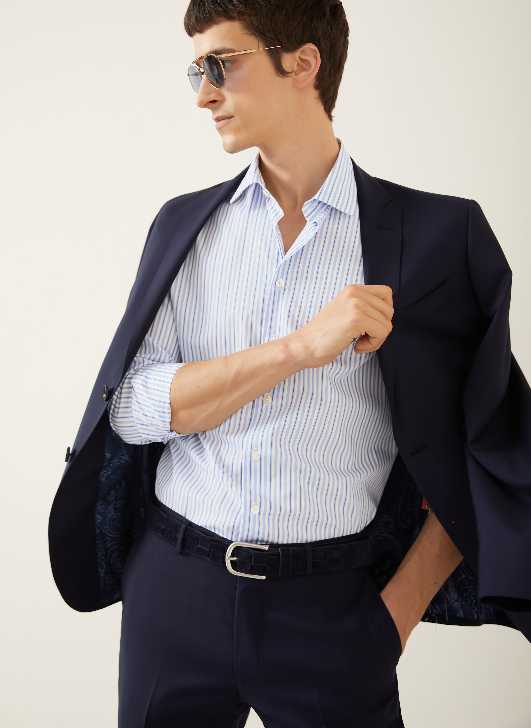 Thumbnail - Etro Hemd Slim Fit blau