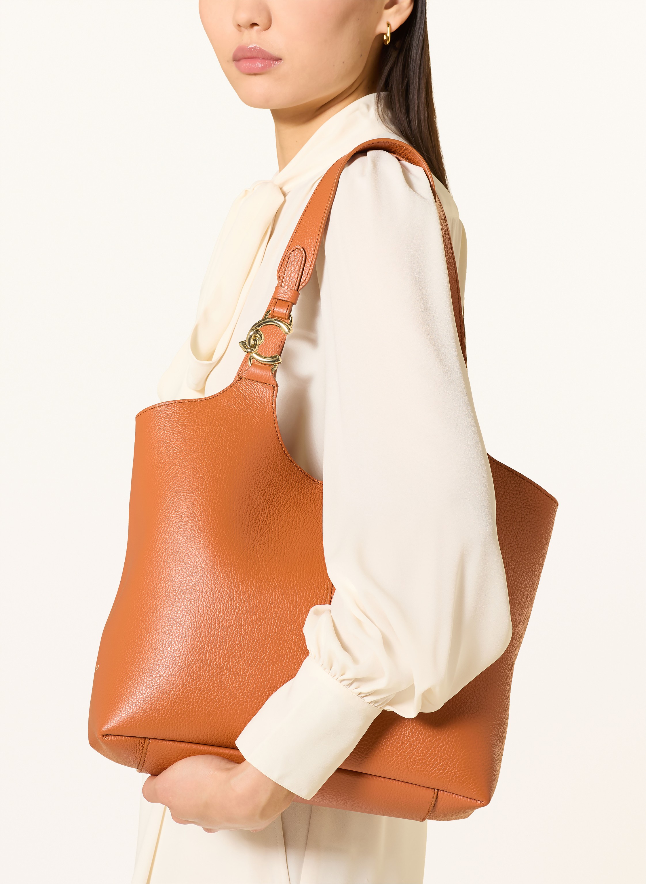 Thumbnail - Coccinelle Schultertasche Mt Herausnehmbarer Pouch orange