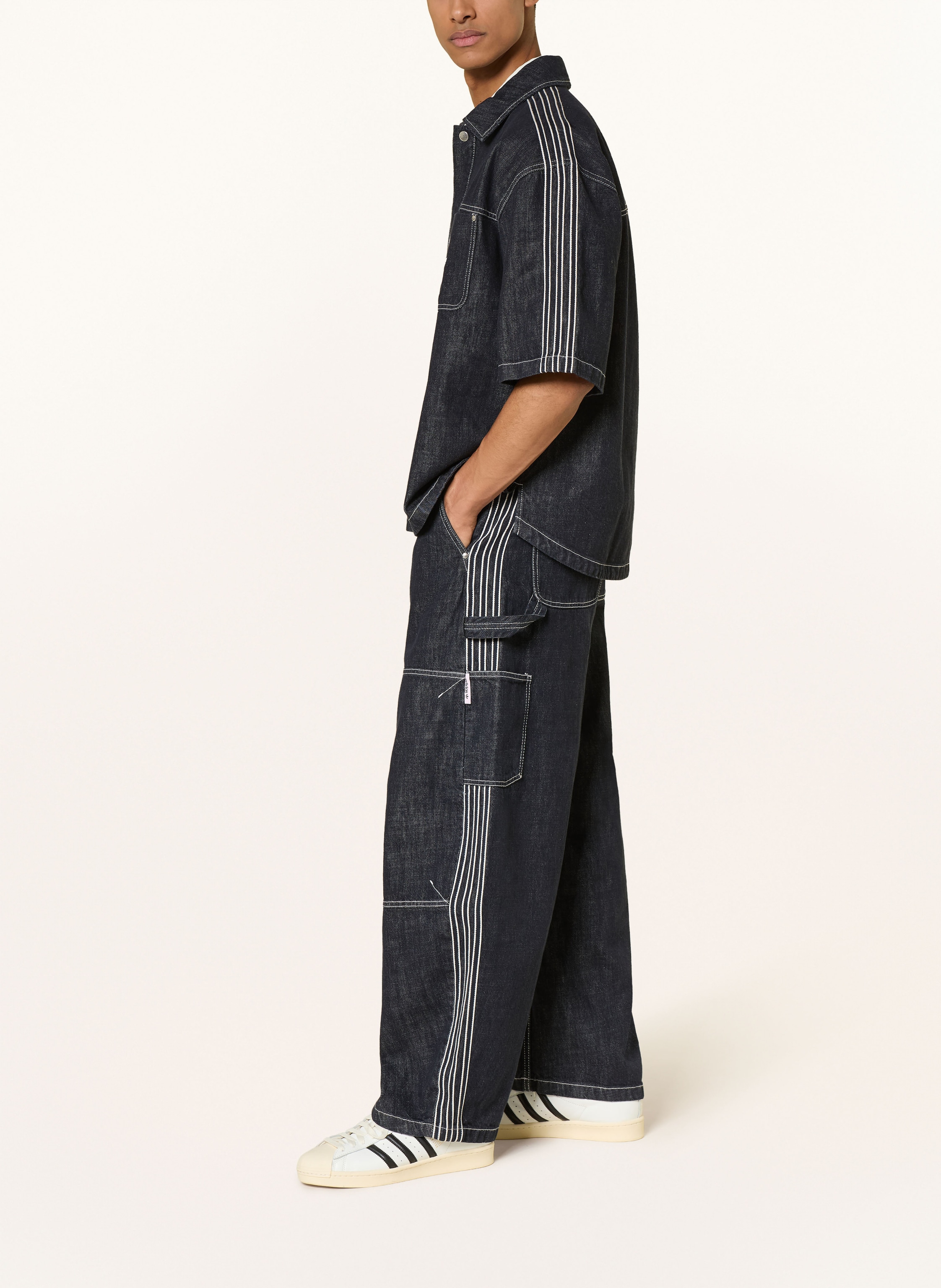 Thumbnail - Adidas Originals Jeans Workpant Loose Fit blau