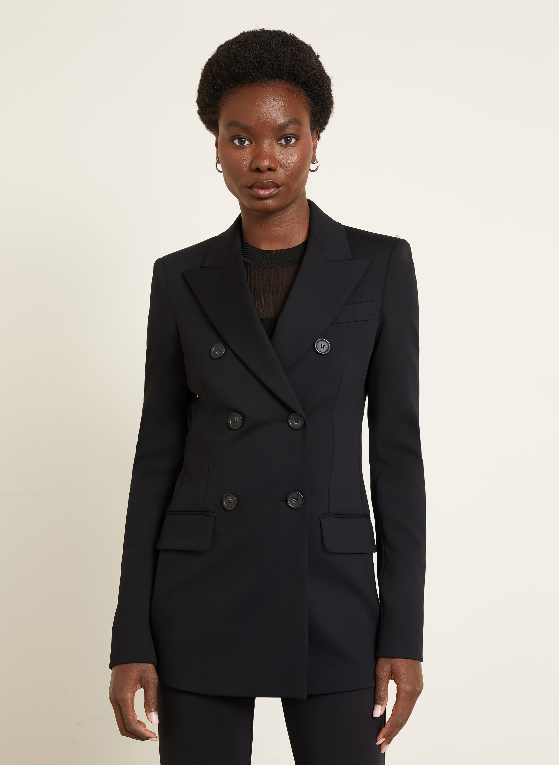 Thumbnail - Sportmax Jerseyblazer schwarz