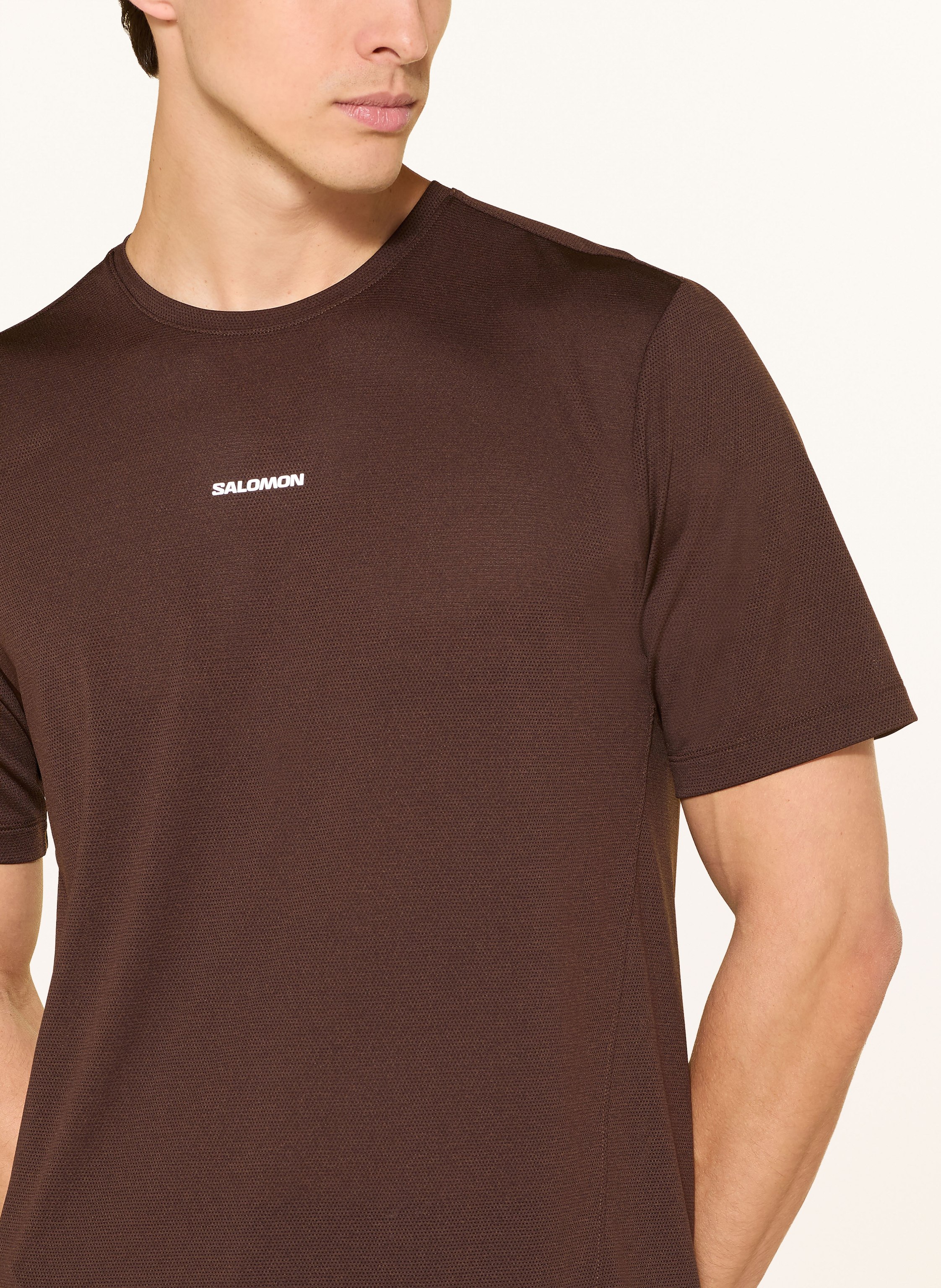 Thumbnail - Salomon Laufshirt Shakeout Core braun