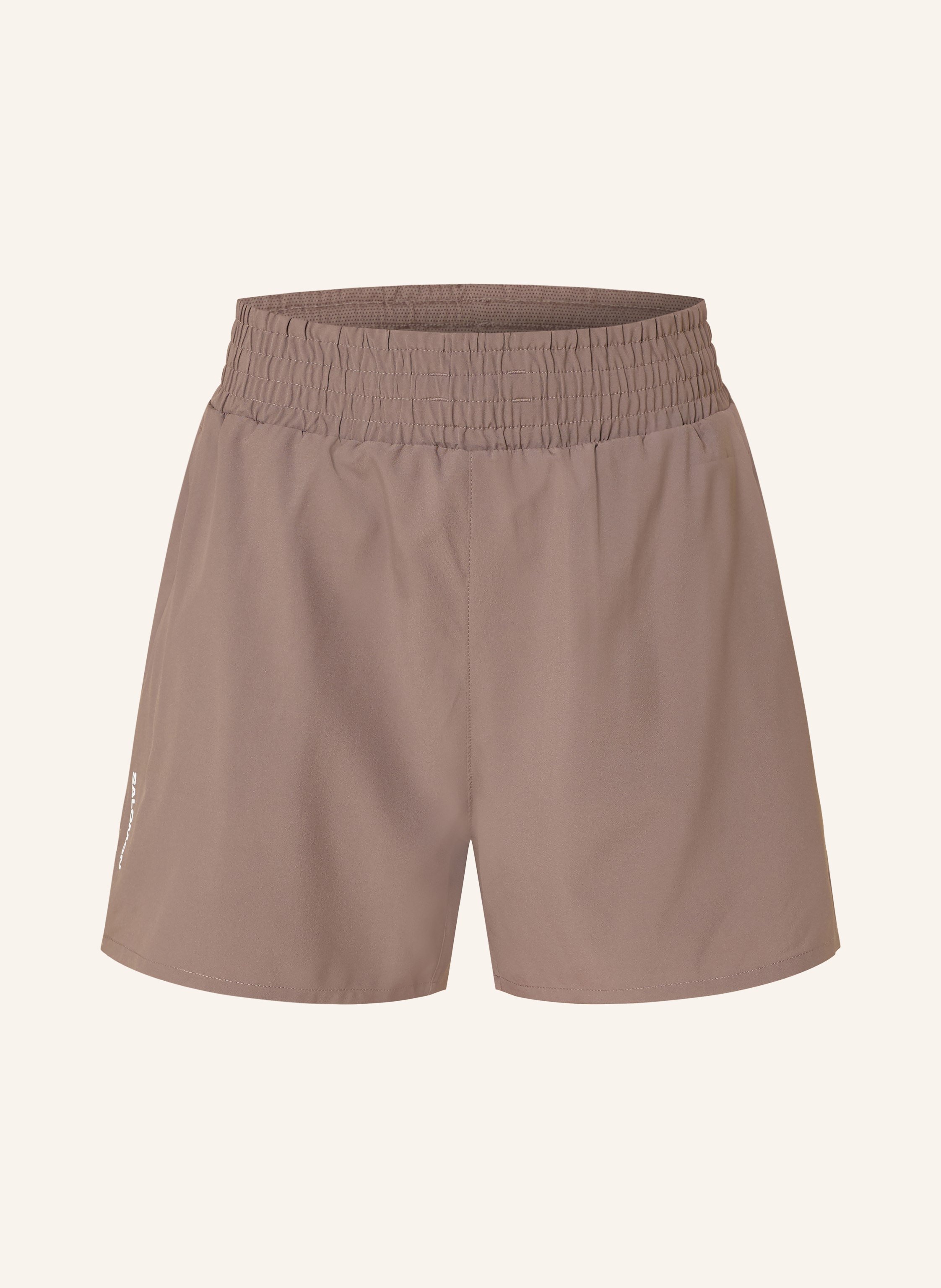 Salomon 2-In-1-Laufshorts Shkout Core braun