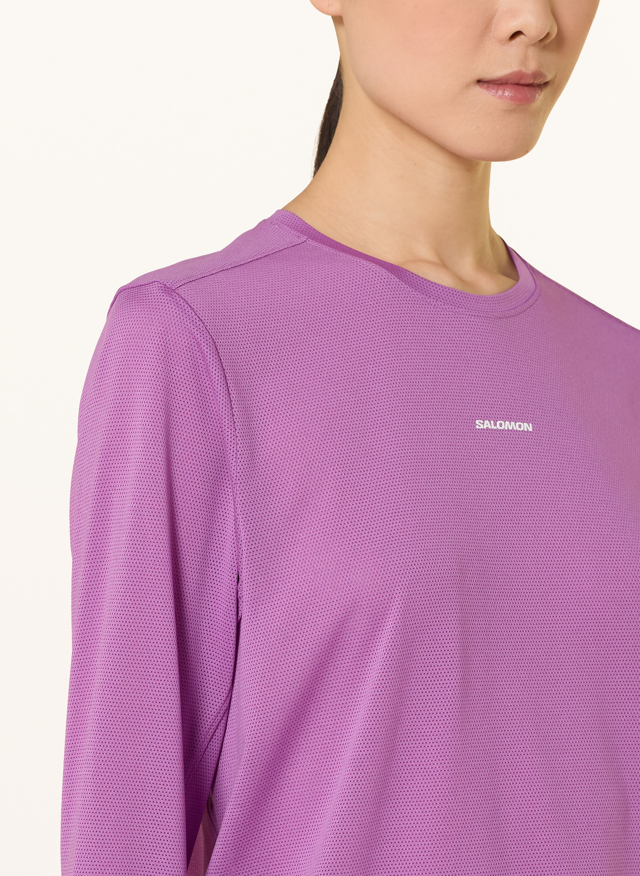 Thumbnail - Salomon Laufshirt Shkout Core pink