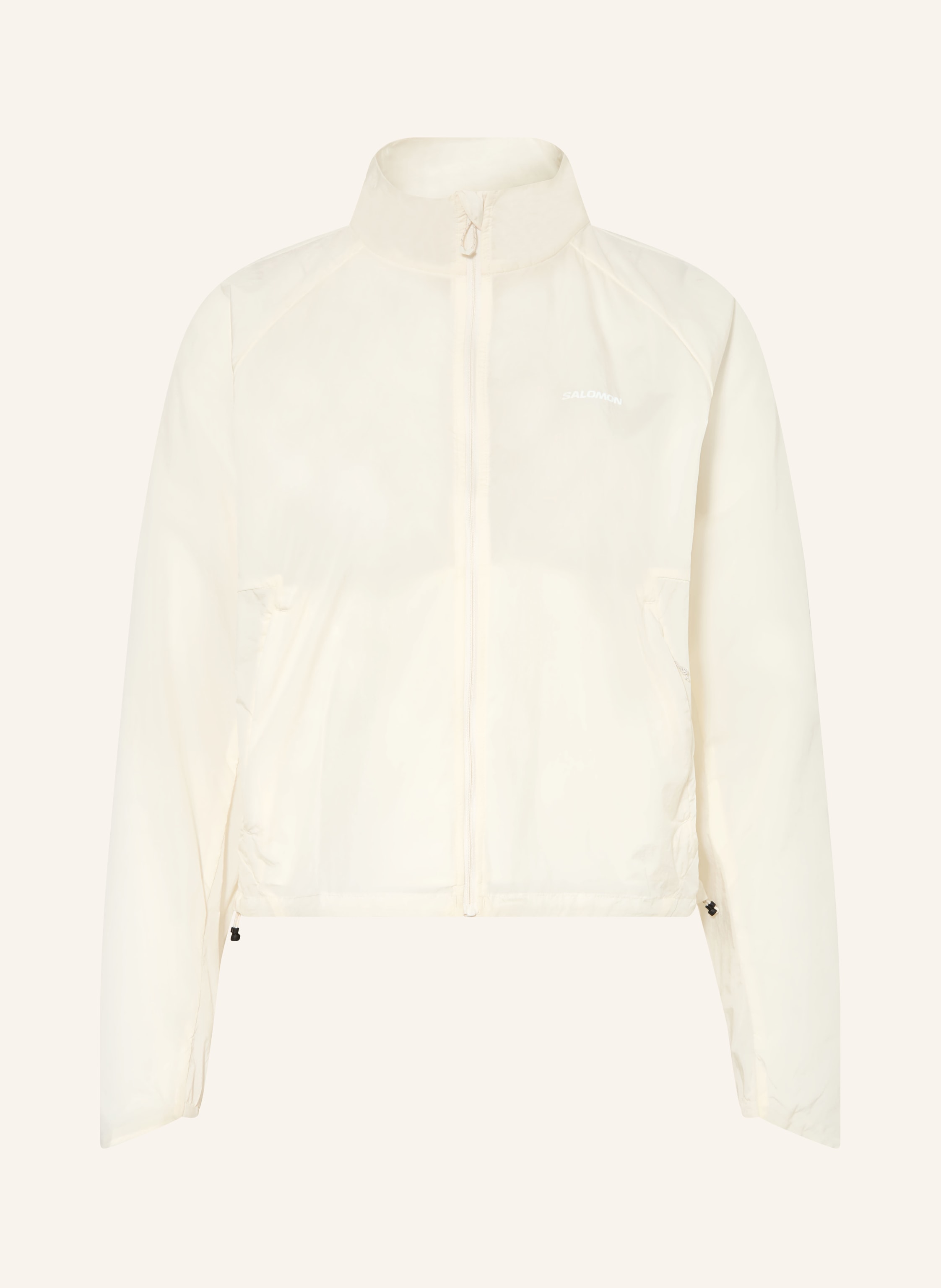 Salomon Laufjacke Shakeout Fly weiss