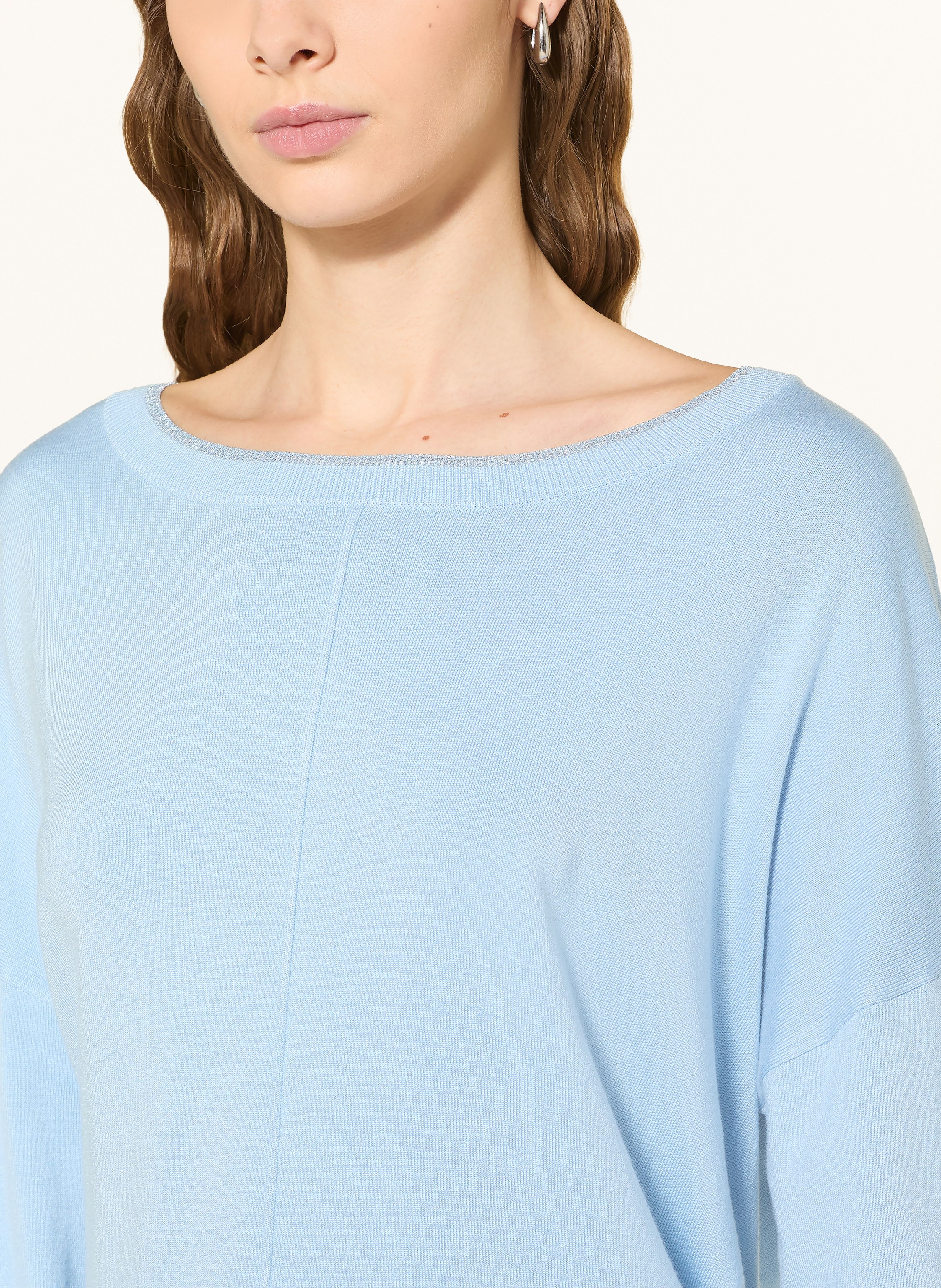 Thumbnail - Liu Jo Pullover Mit Glitzergarn blau