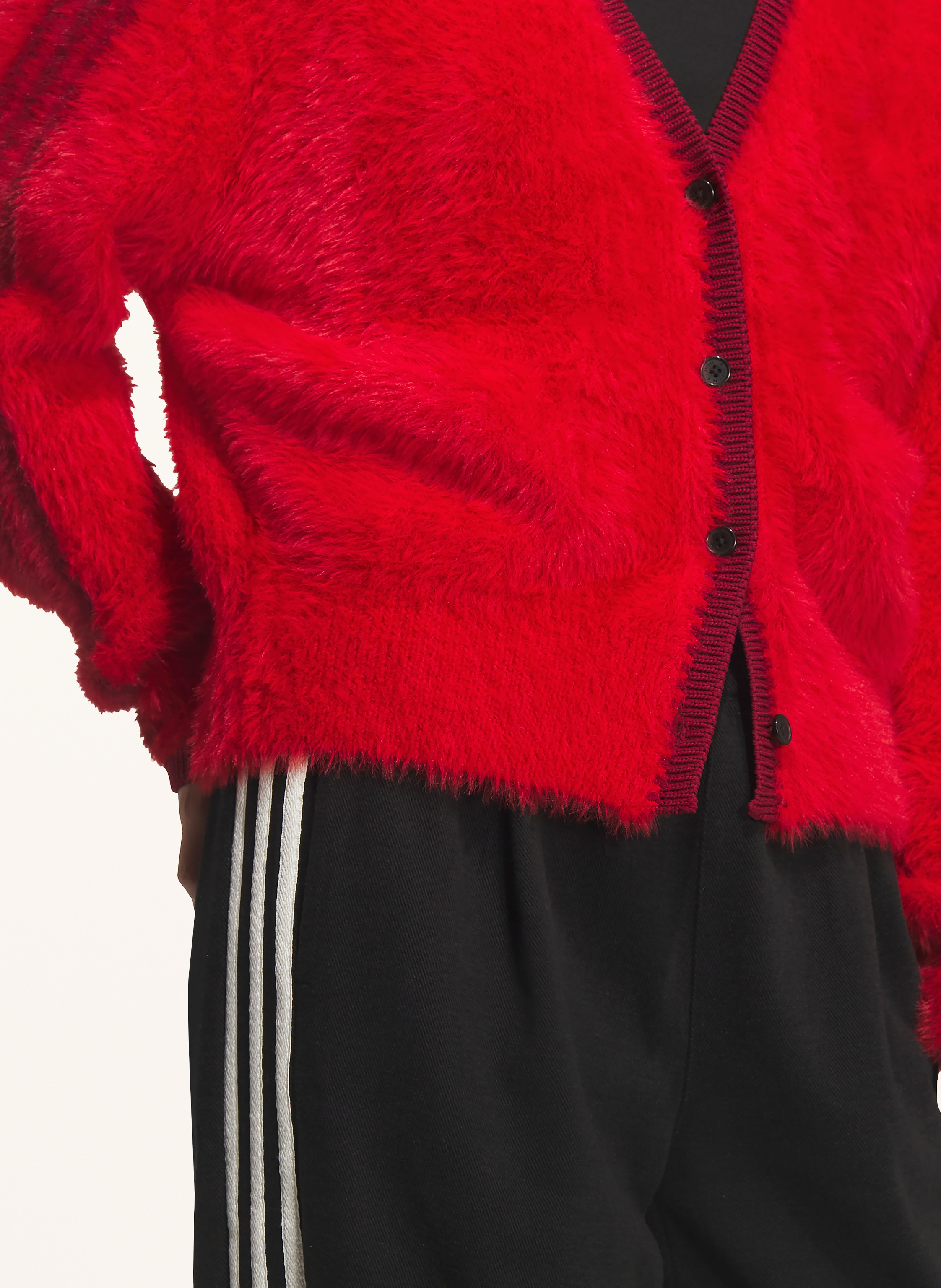 Thumbnail - Adidas Originals Strickjacke Crafted rot