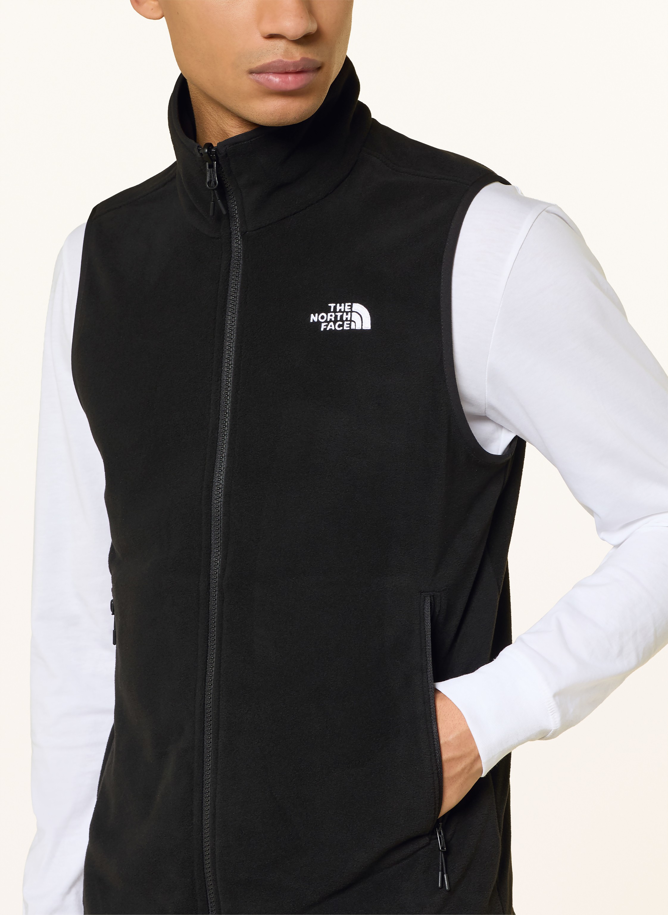 Thumbnail - The North Face Fleeceweste Glacier schwarz