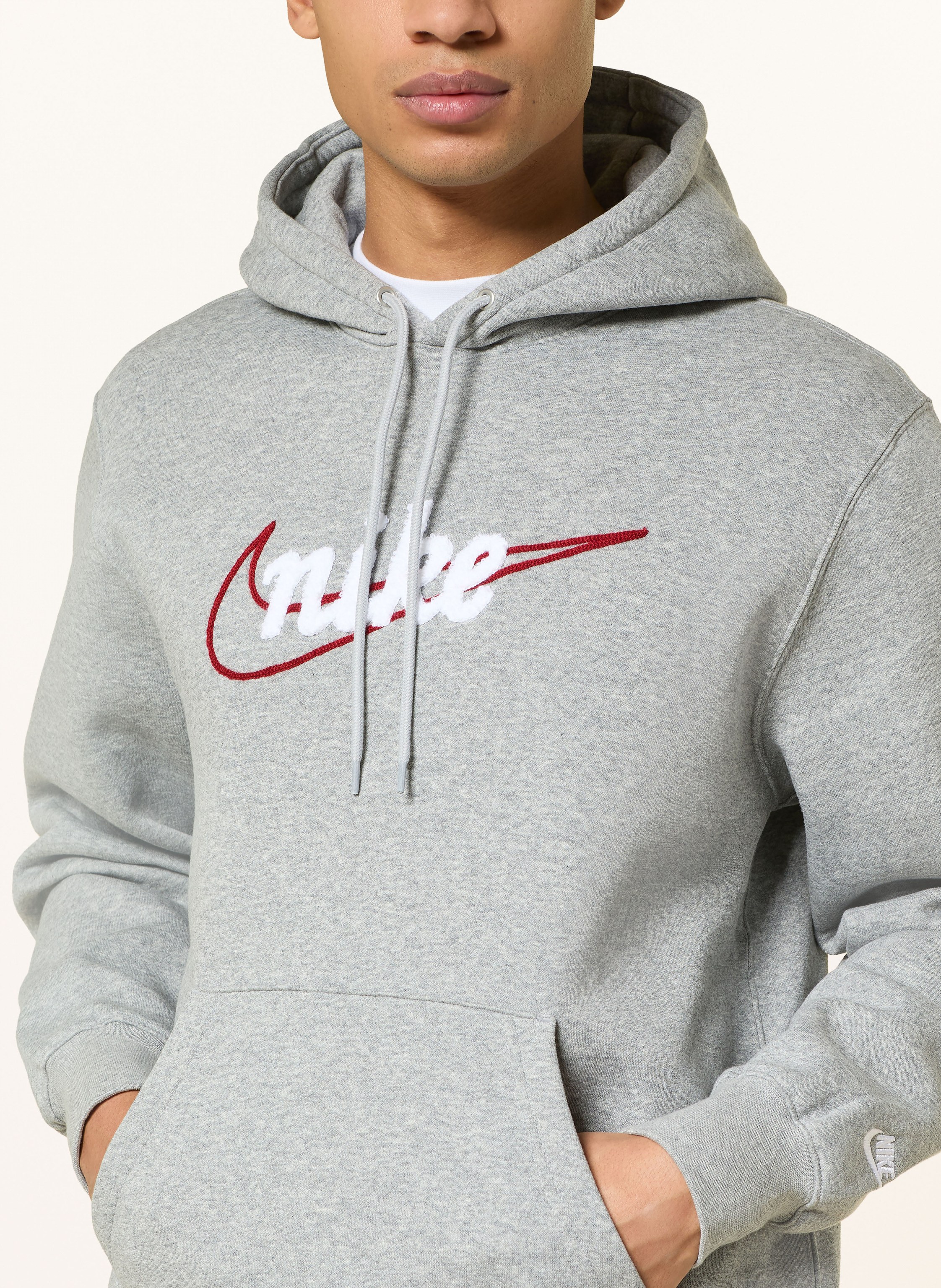 Thumbnail - Nike Hoodie Club grau