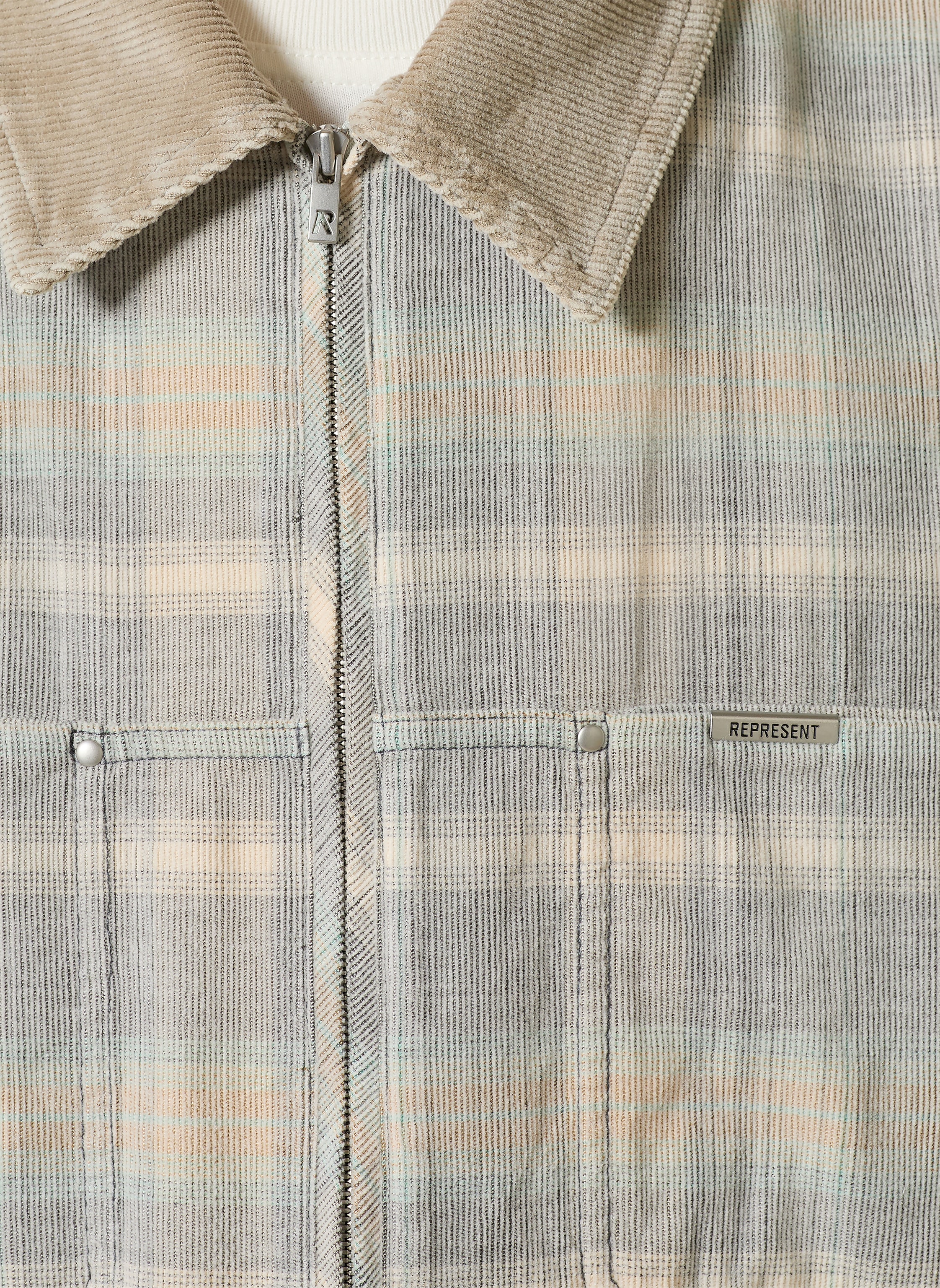 Thumbnail - Represent Flanell-Overjacket weiss