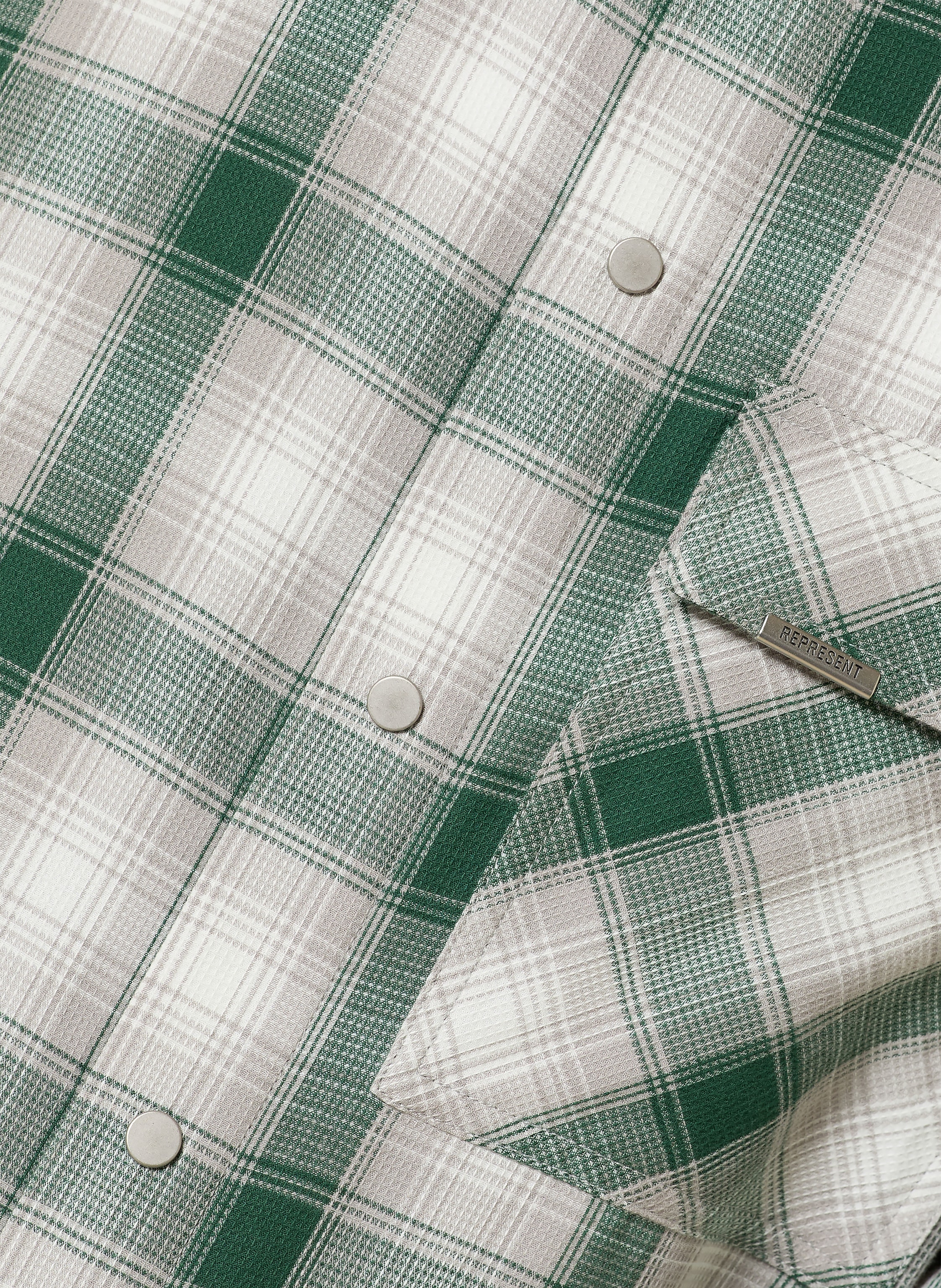 Thumbnail - Represent Flanellhemd Comfort Fit gruen