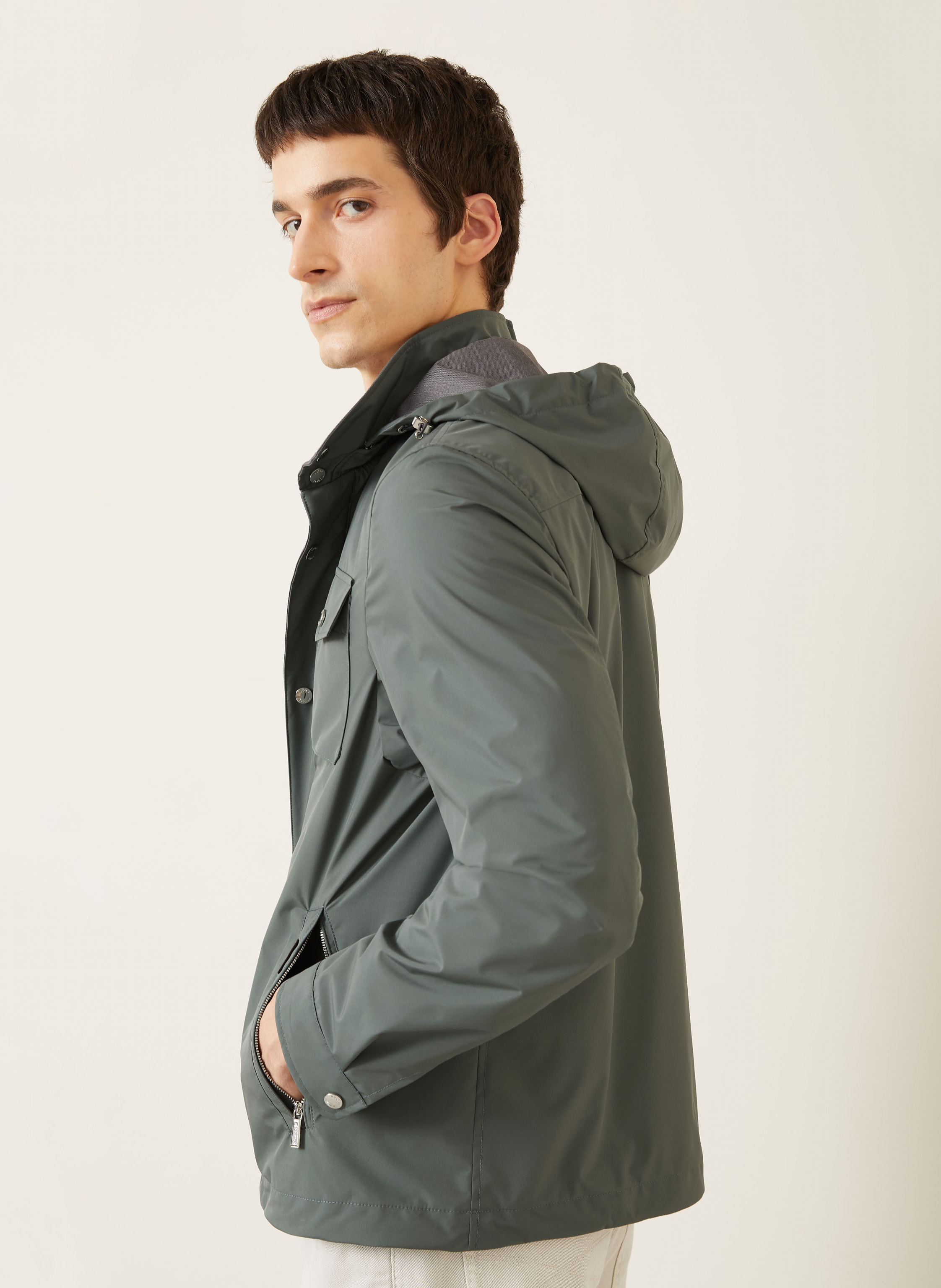 Thumbnail - Moorer Blouson Fenzi Mit Abnehmbarer Kapuze gruen