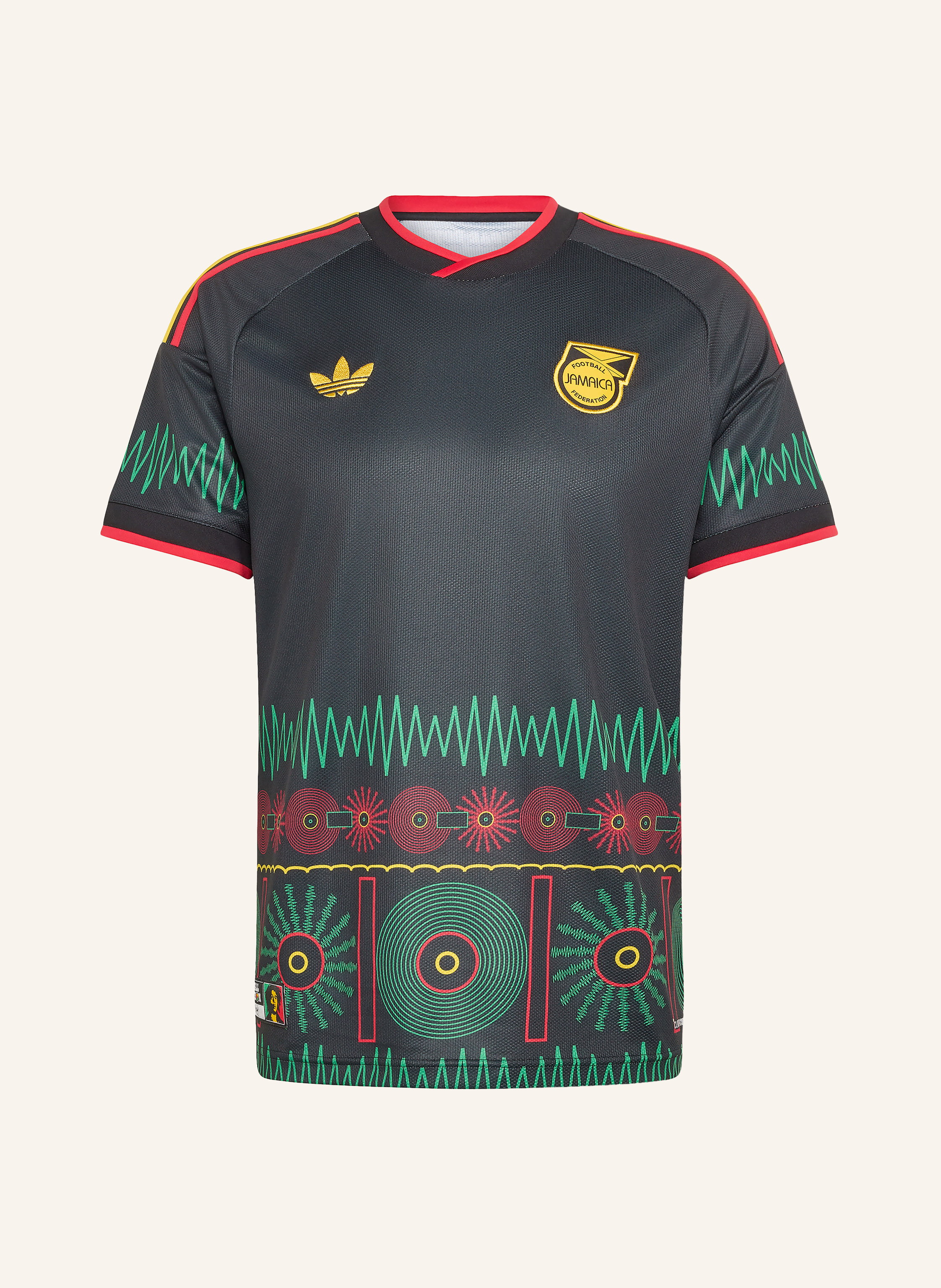 Adidas Auswärtstrikot Jamaika 26 X Bob Marley schwarz