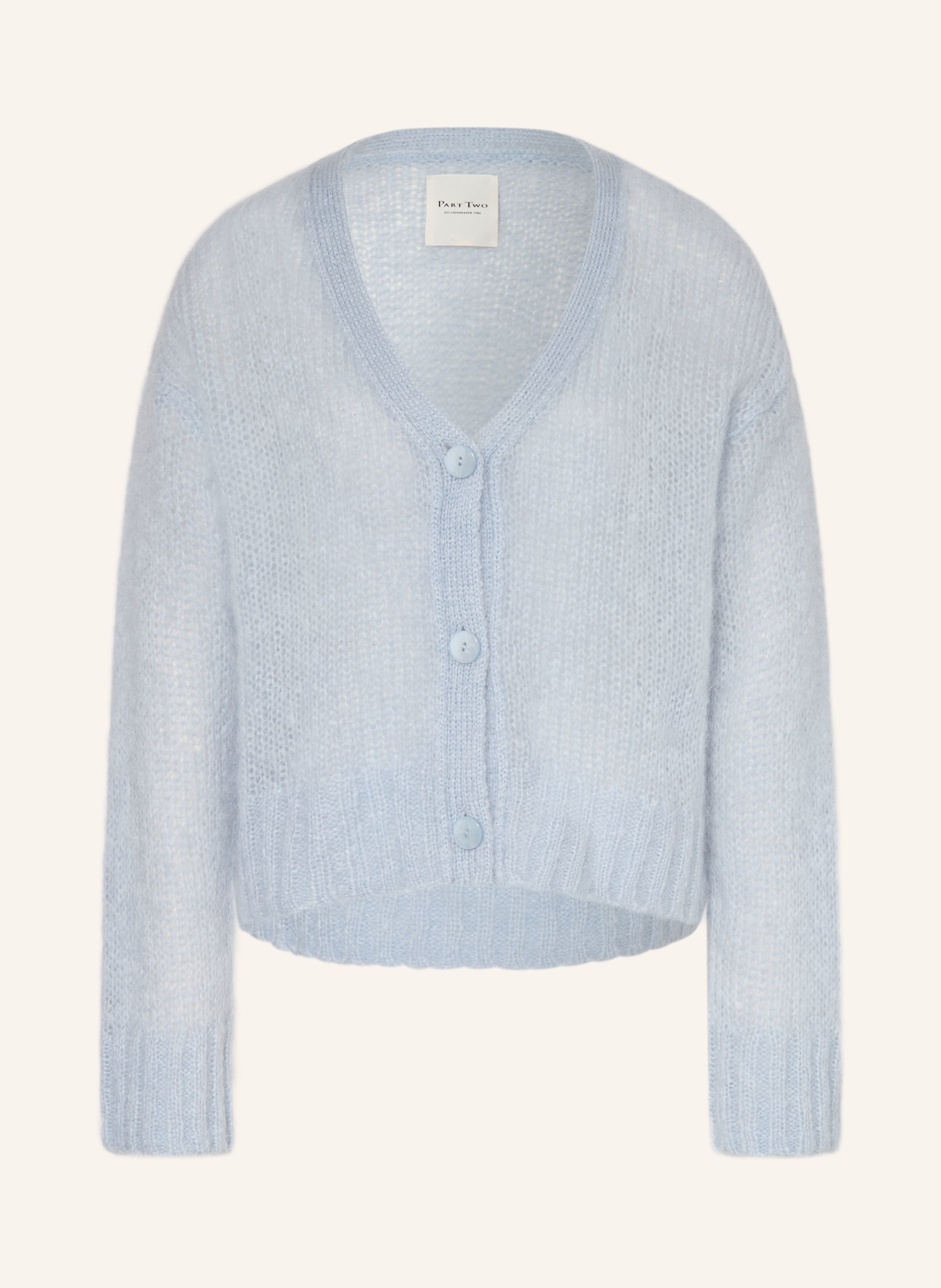 Part Two Mohair cardigan in light blue