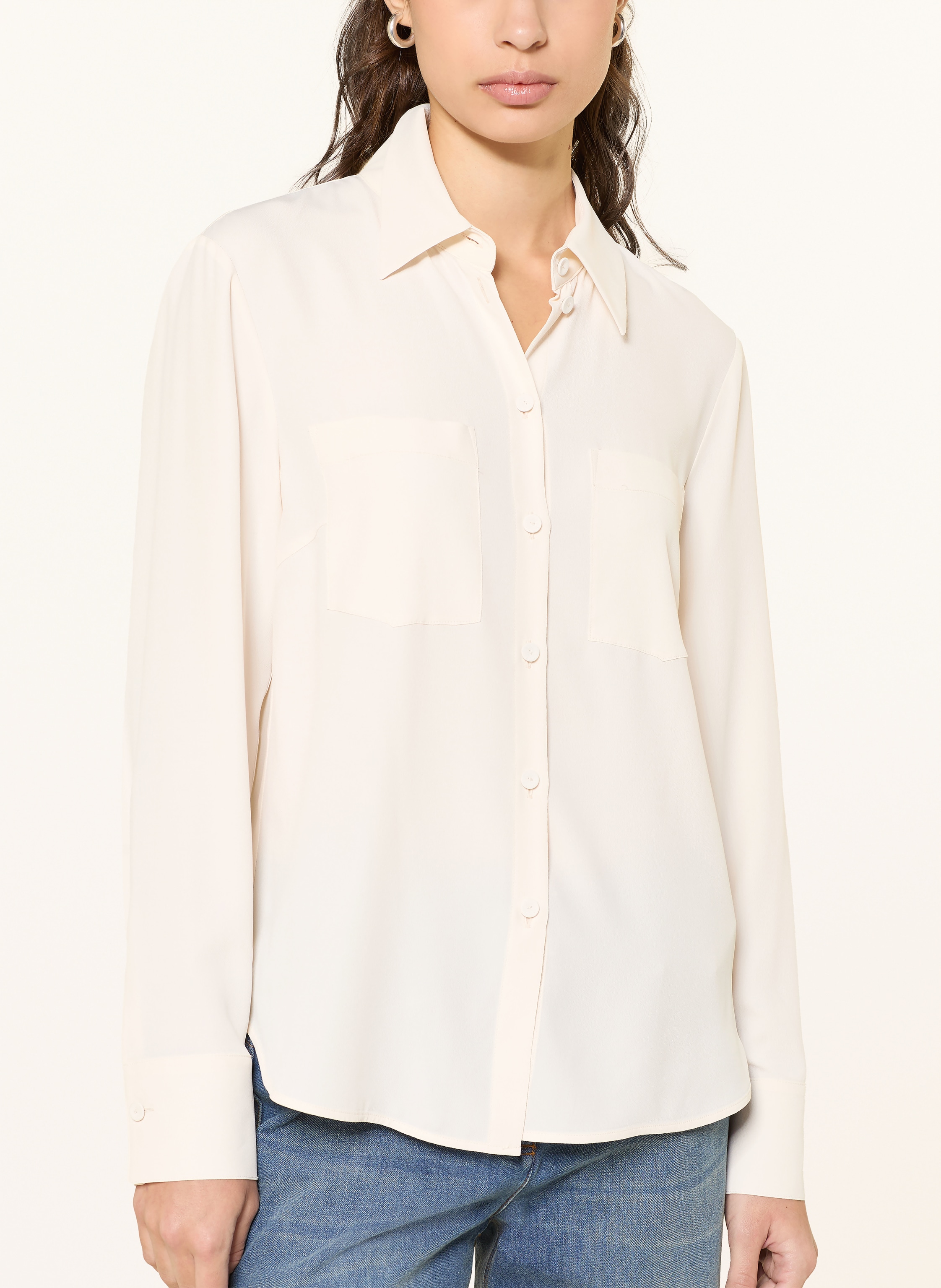 Thumbnail - Luisa Cerano Hemdbluse Mit Seide weiss