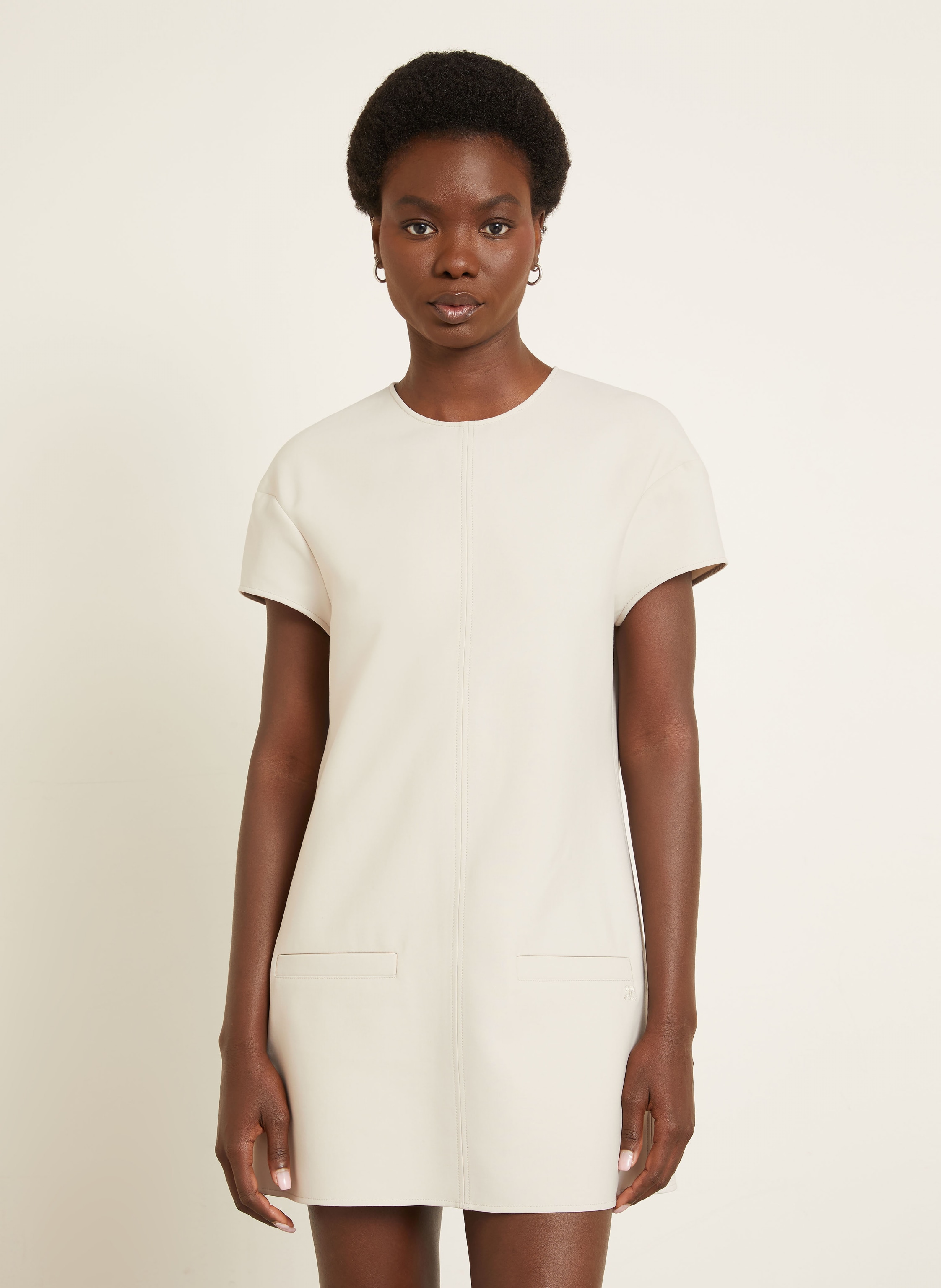 Thumbnail - Courrèges Kleid beige