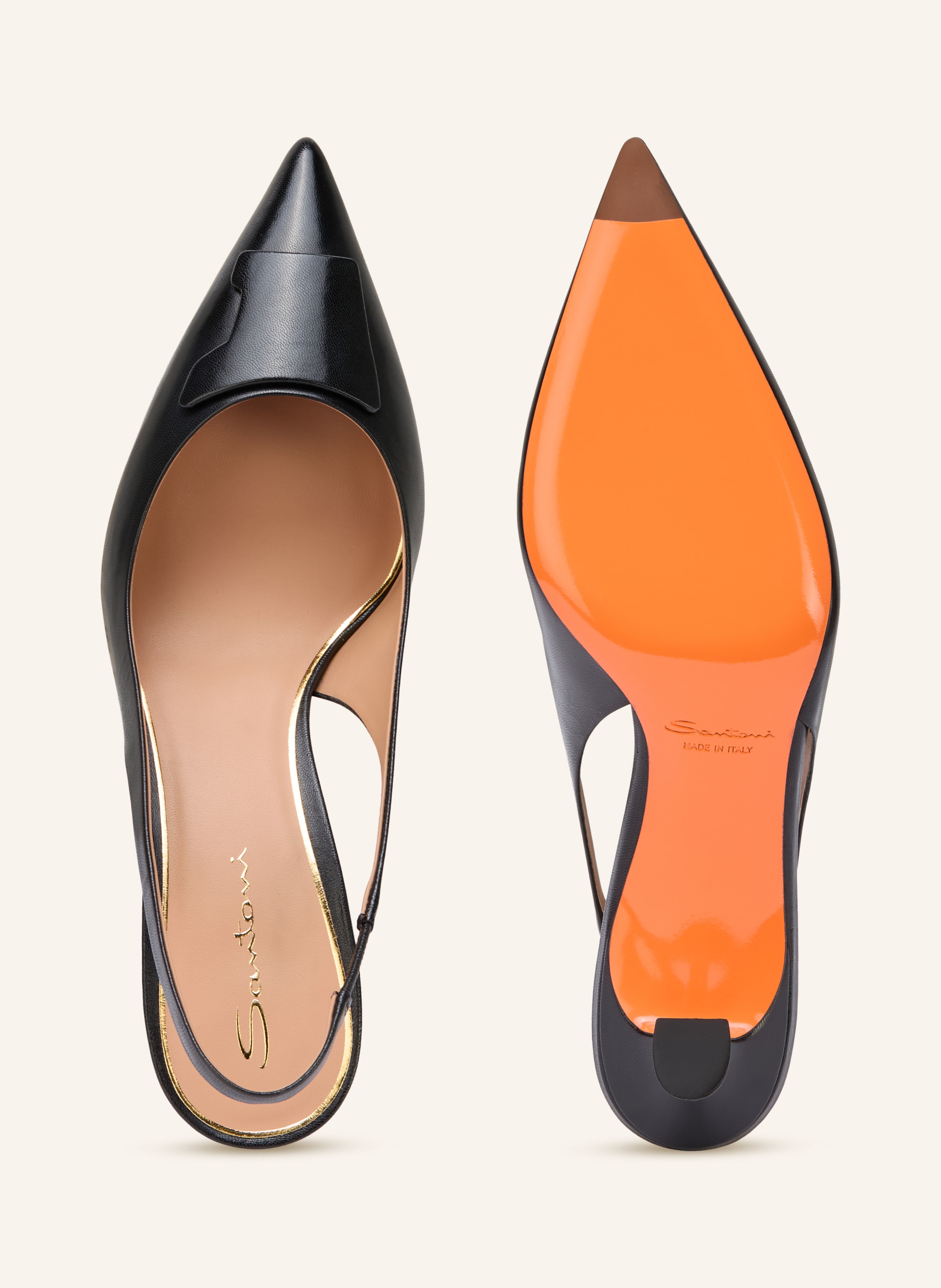 Thumbnail - Santoni Slingpumps Taylor schwarz