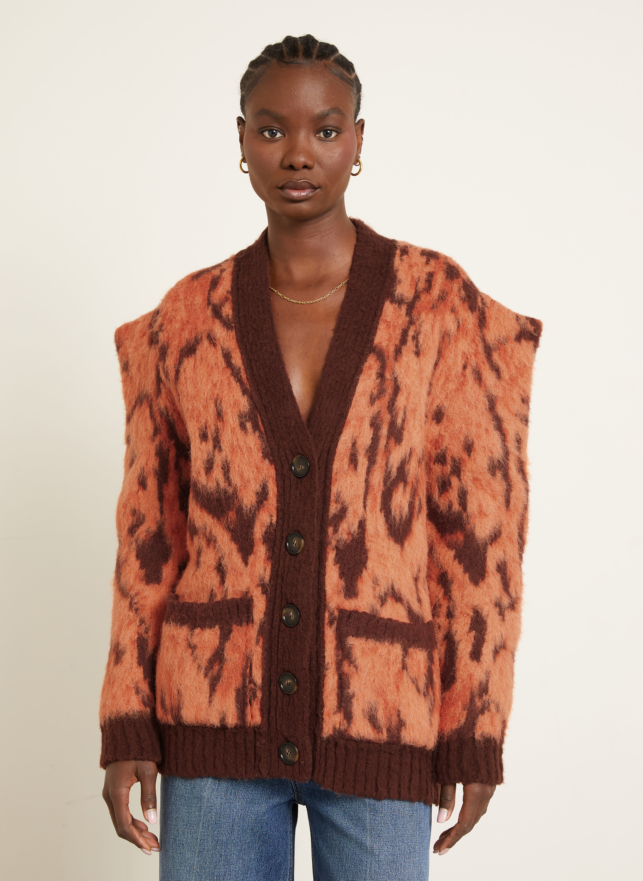 Thumbnail - Stella Mccartney Strickjacke Mit Alpaka orange