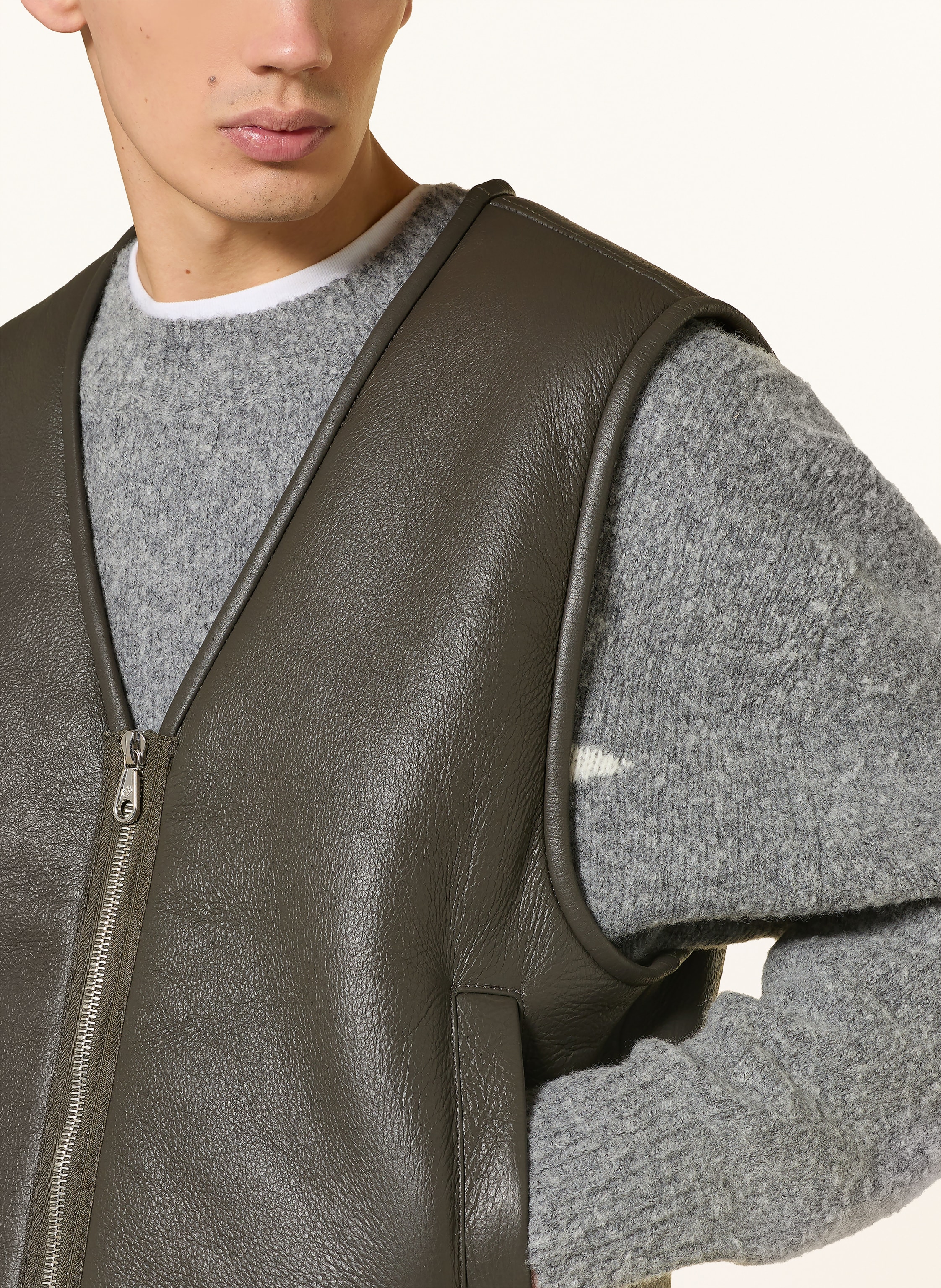 Thumbnail - Cole Buxton Lederweste gruen