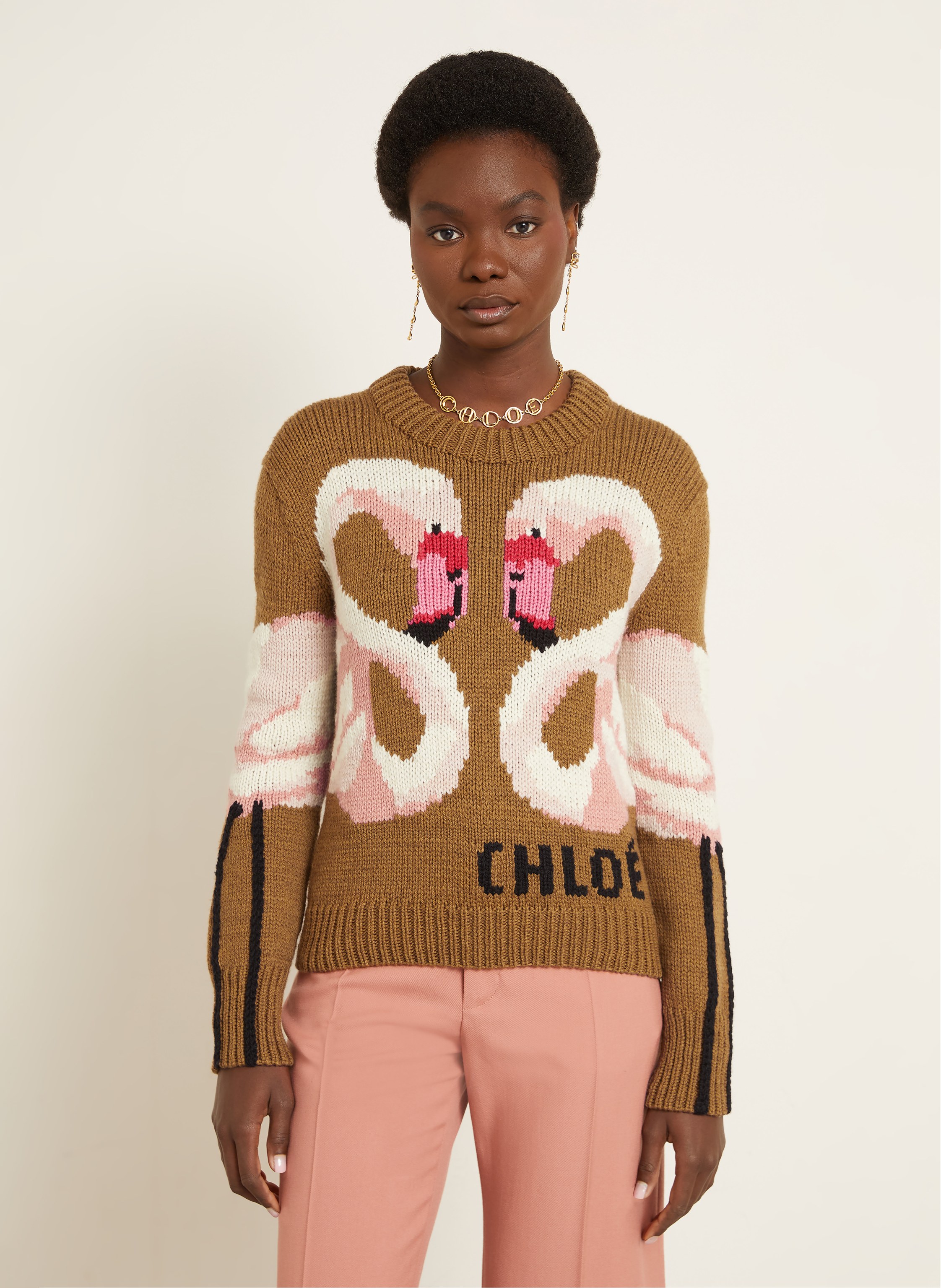 Thumbnail - Chloé Pullover braun