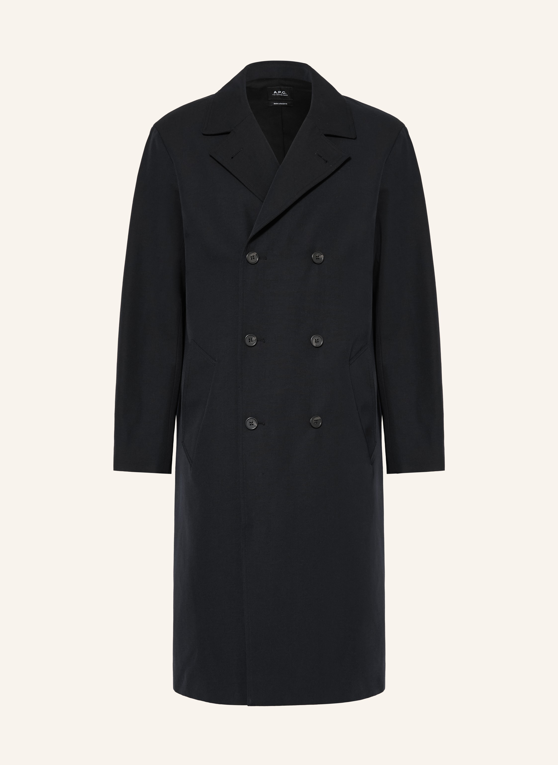 A.P.C. Mantel Croisé blau