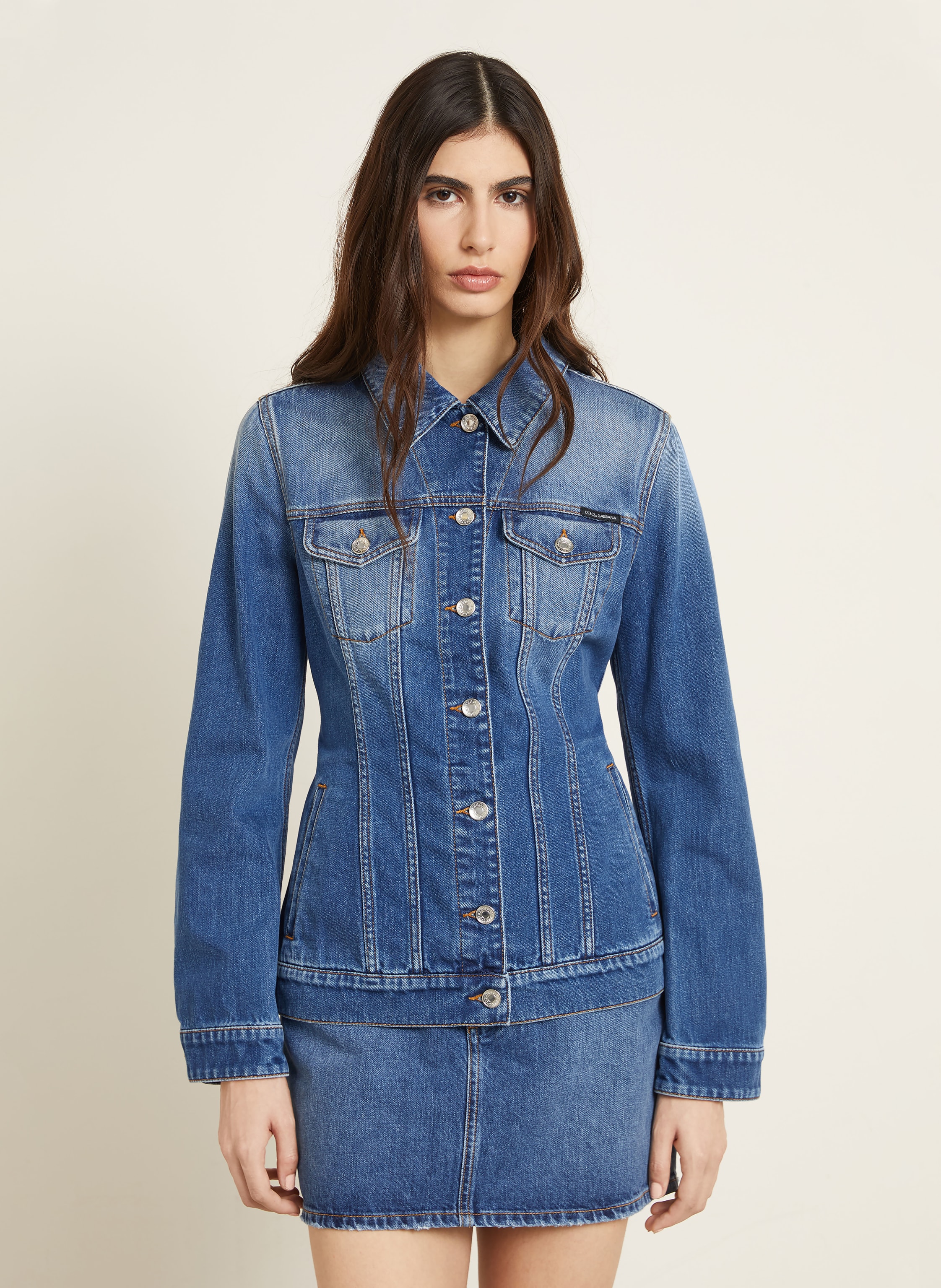 Thumbnail - Dolce & Gabbana Jeansjacke blau