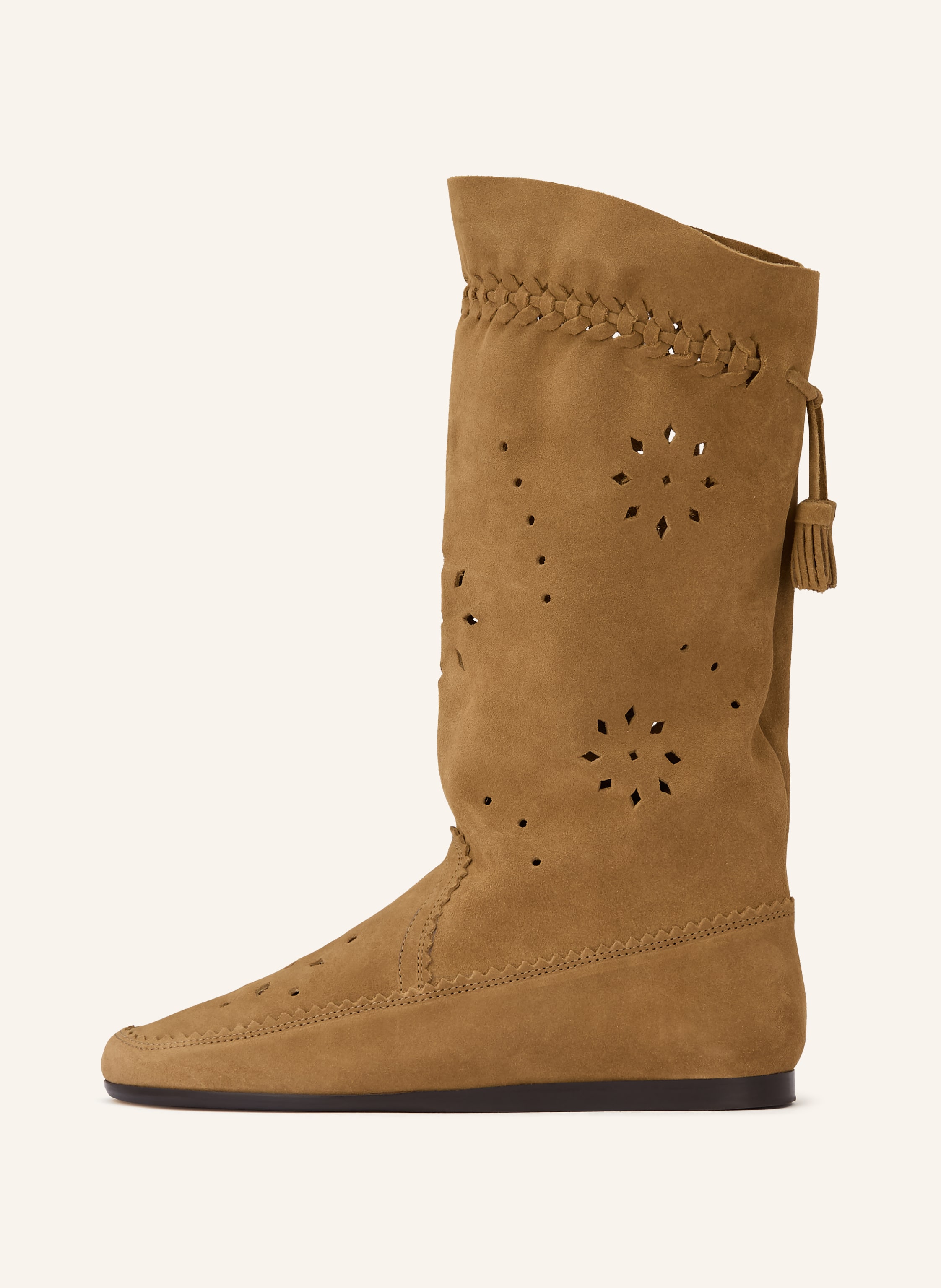 Thumbnail - Isabel Marant Stiefel Welky Mit Cut-Outs beige