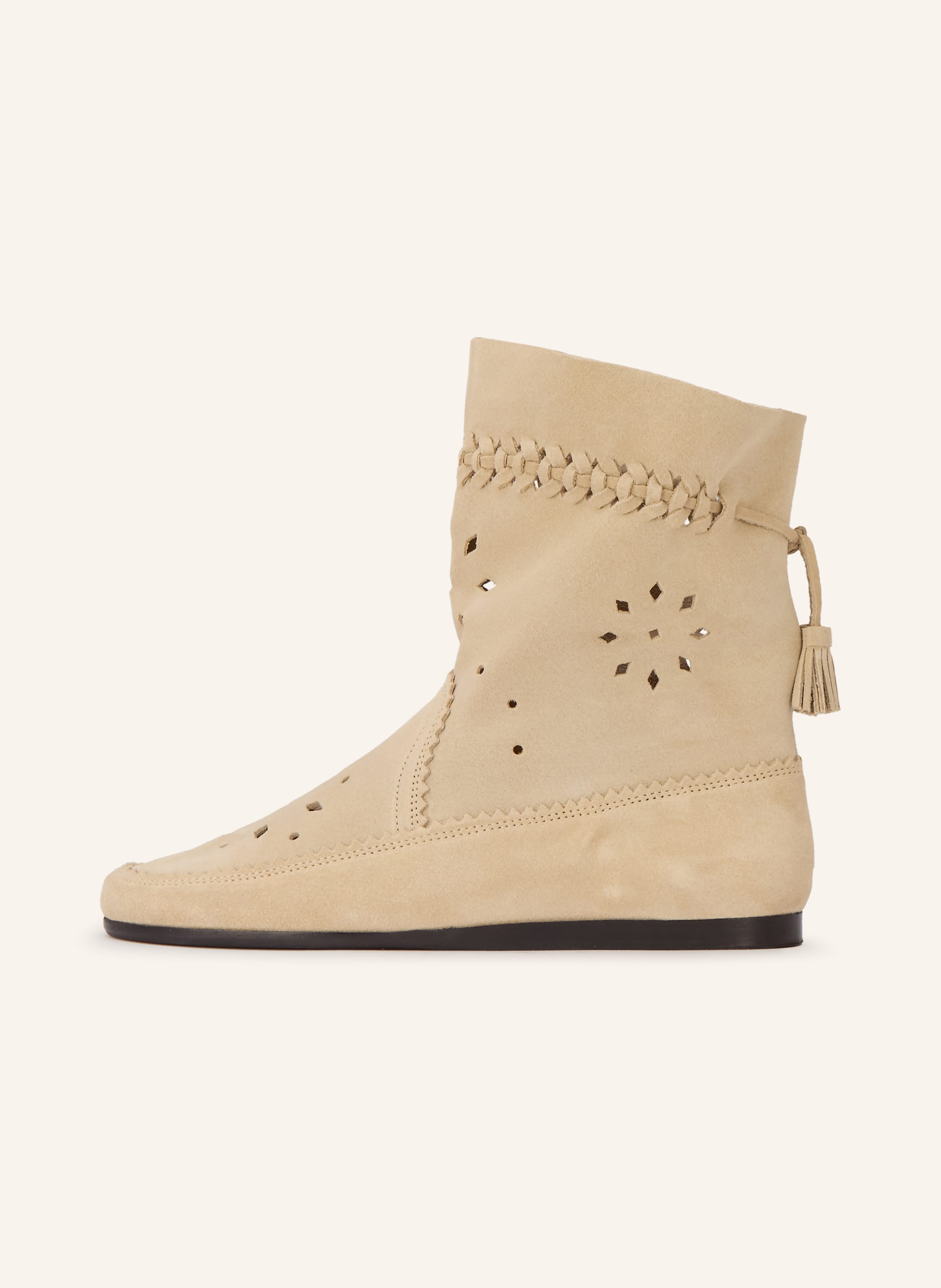 Thumbnail - Isabel Marant Boots Woosta Mit Cut-Outs beige