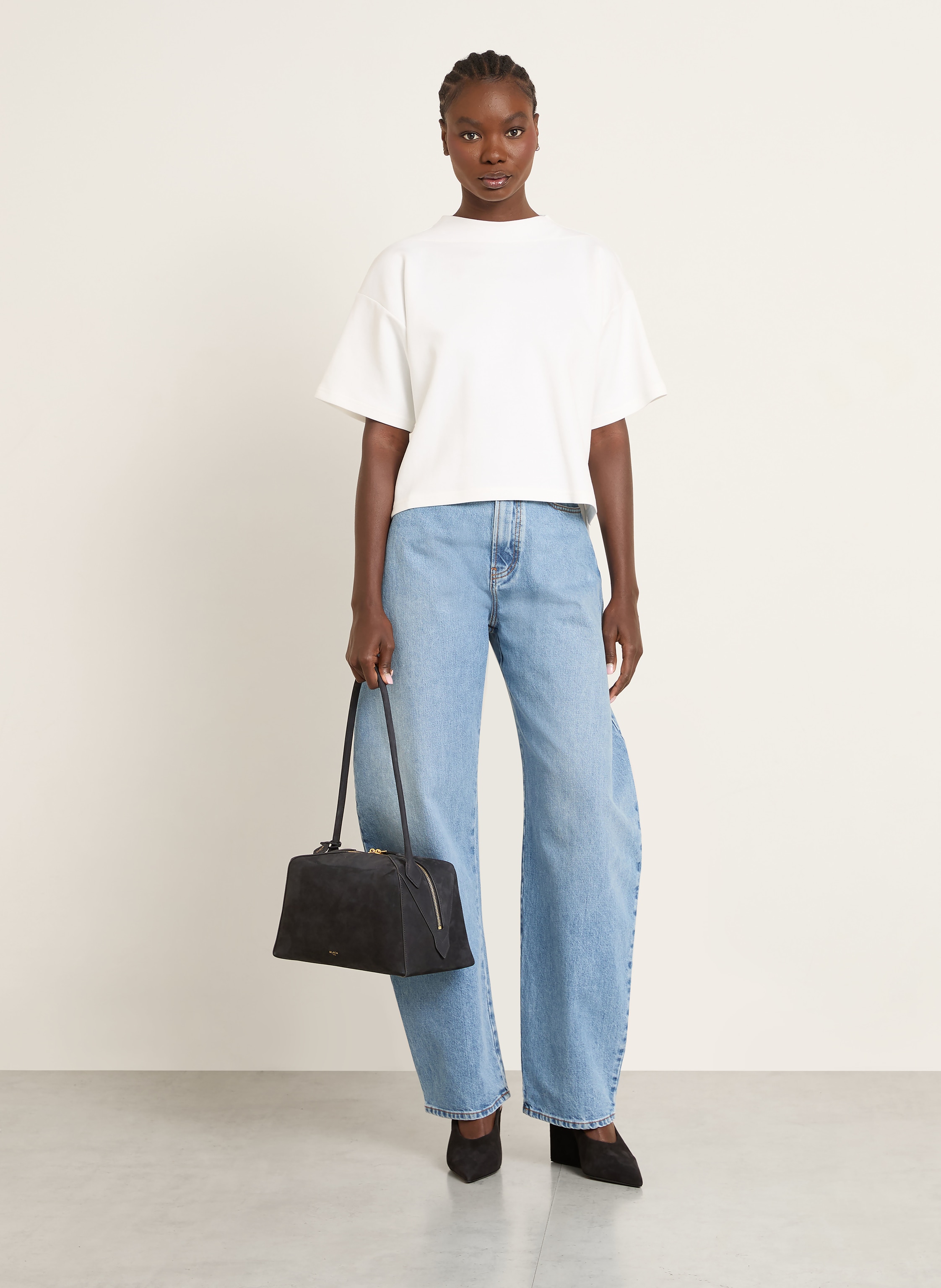 Thumbnail - Alaïa Schultertasche schwarz