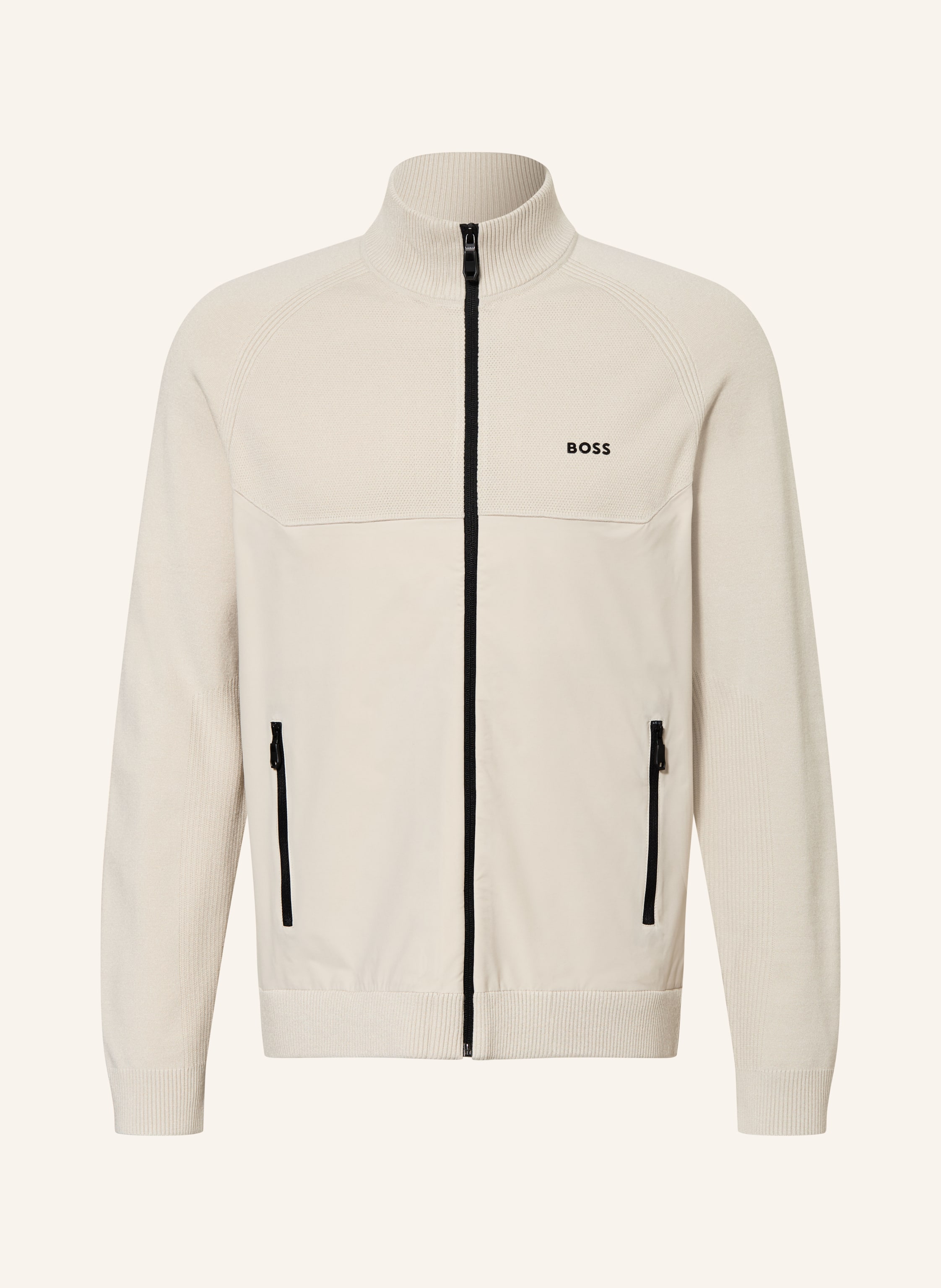 Boss Strickjacke Unity beige