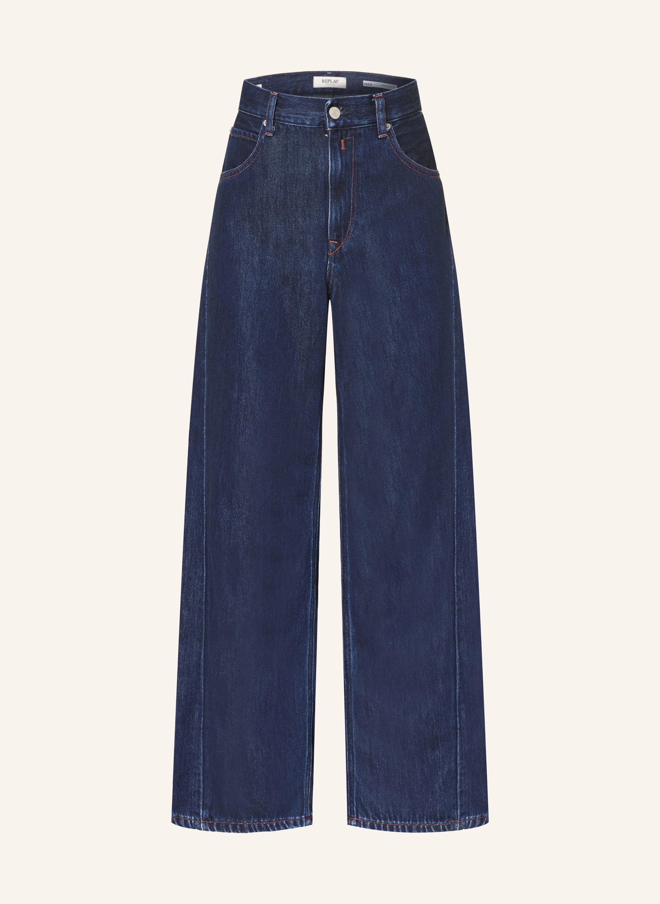Replay Wide Leg Jeans Narja blau