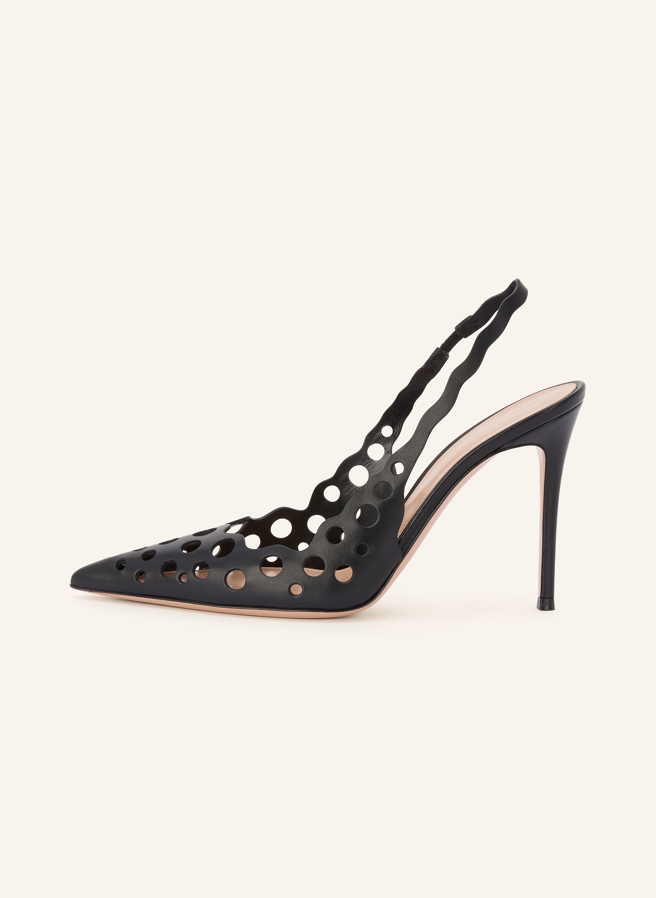 Thumbnail - Gianvito Rossi Slingpumps Mit Cut-Outs schwarz